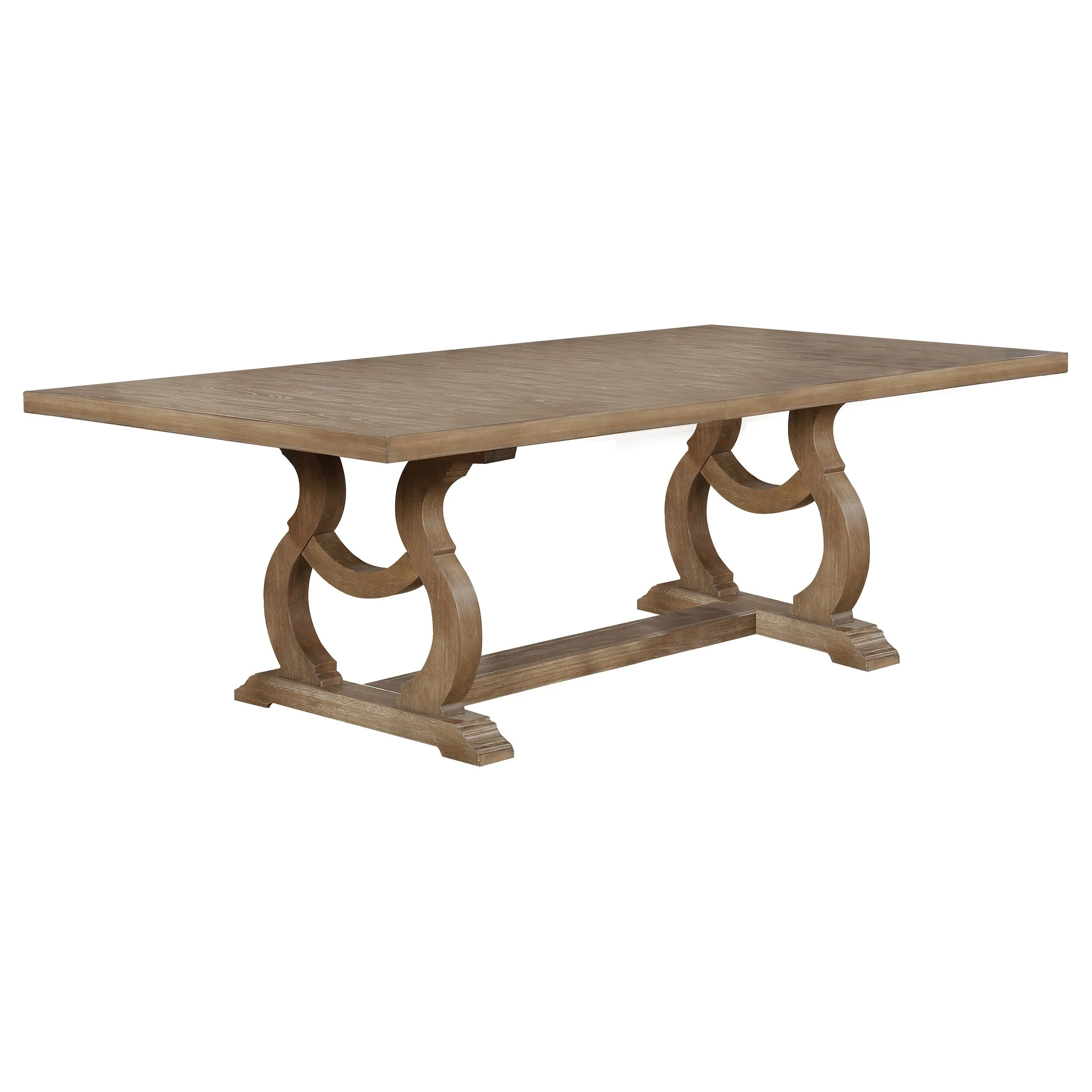 Coaster  Furniture Brockway Trestle Dining Table Antique Java And Barley Brown - 104.25'' x 46.00'' x 30.00'' Barley Brown