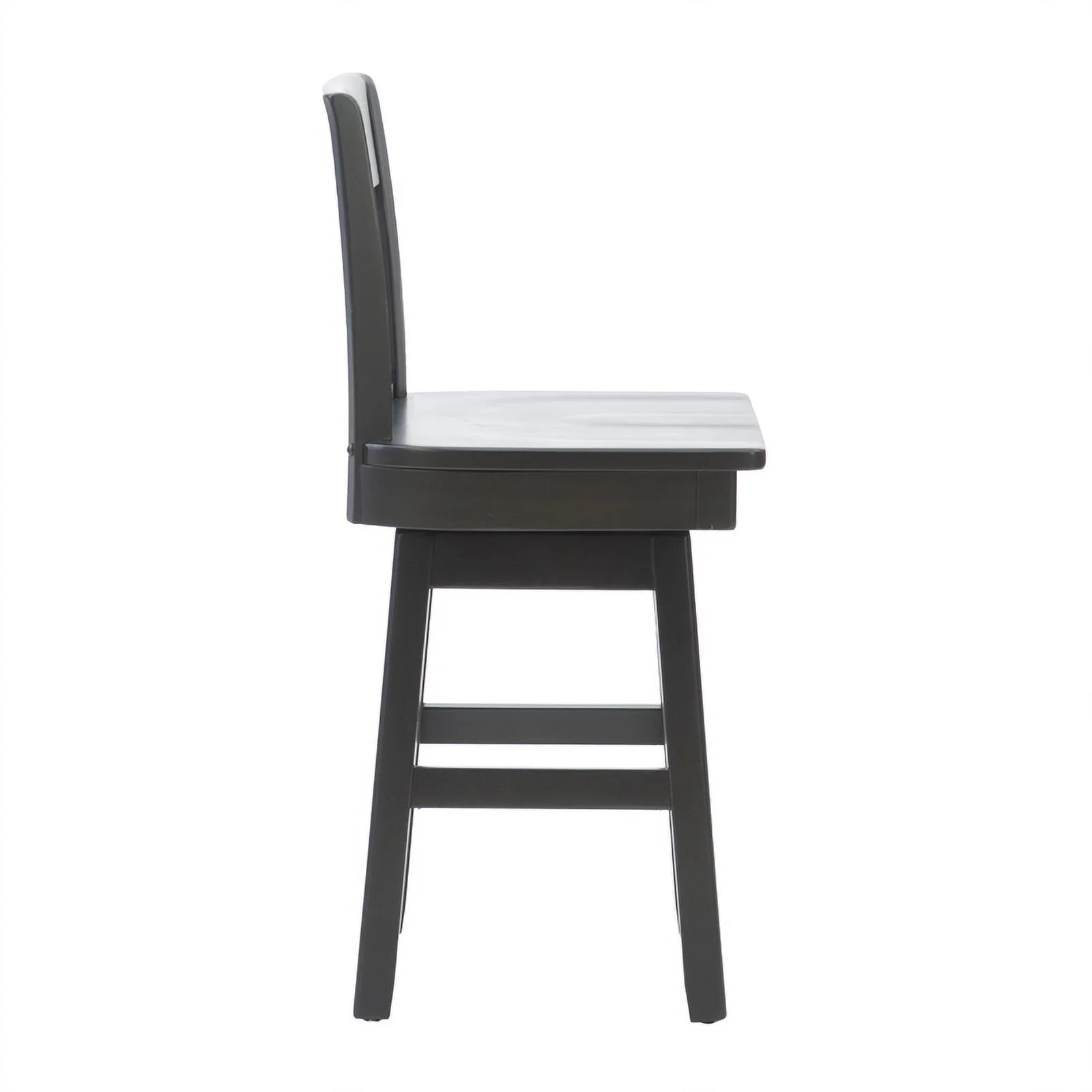 Pemberly Row Sturdy Solid Rubberwood Swivel X Back 24