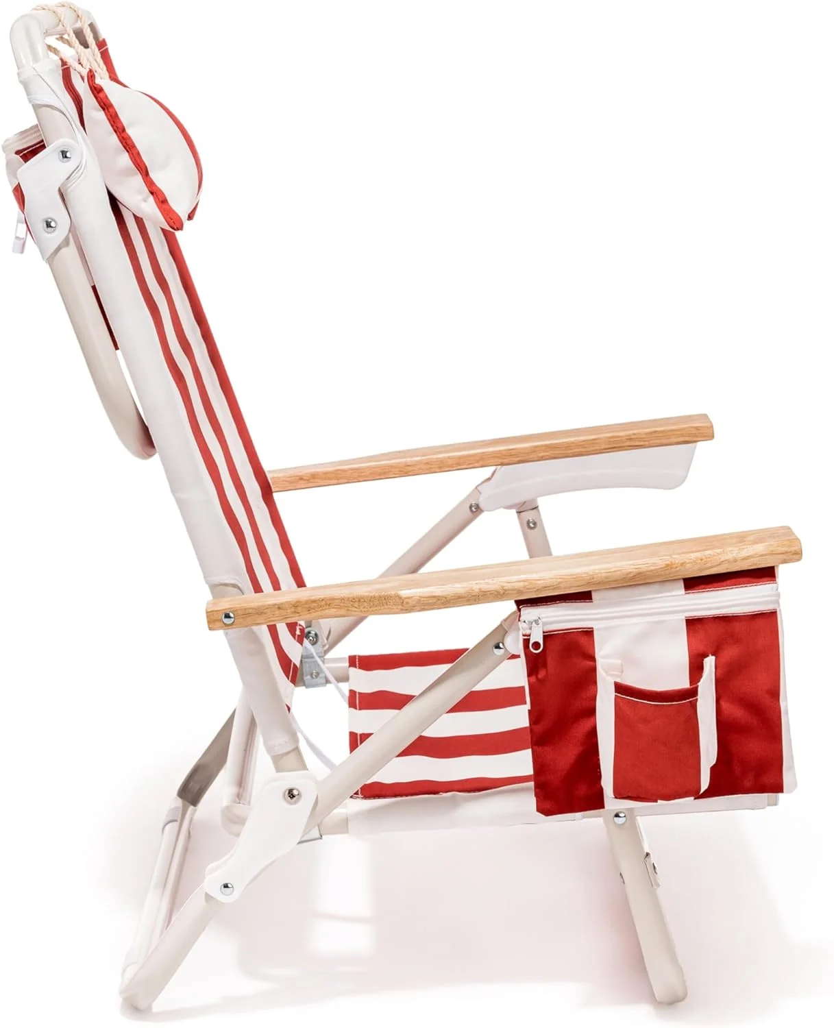 YANRUI Holiday Tommy Chair - Reclining Backpack Beach Chair - Le Sirenuse Capri Stripe