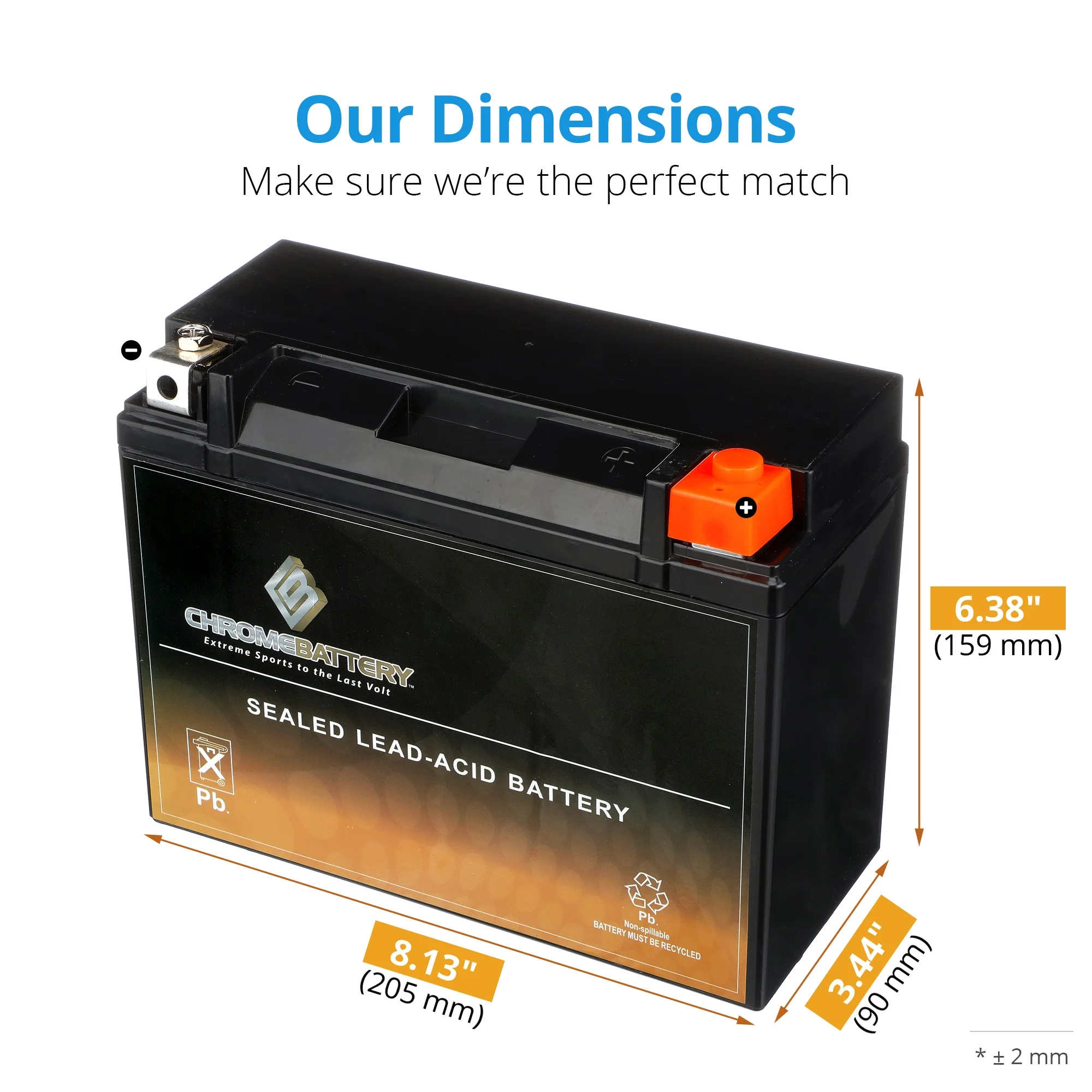 Chrome Battery YTX24HL-BS (24HL-BS 12 Volt,21 Ah, 260 CCA) Utv Battery for Arctic Cat 650cc Prowler 650 2009