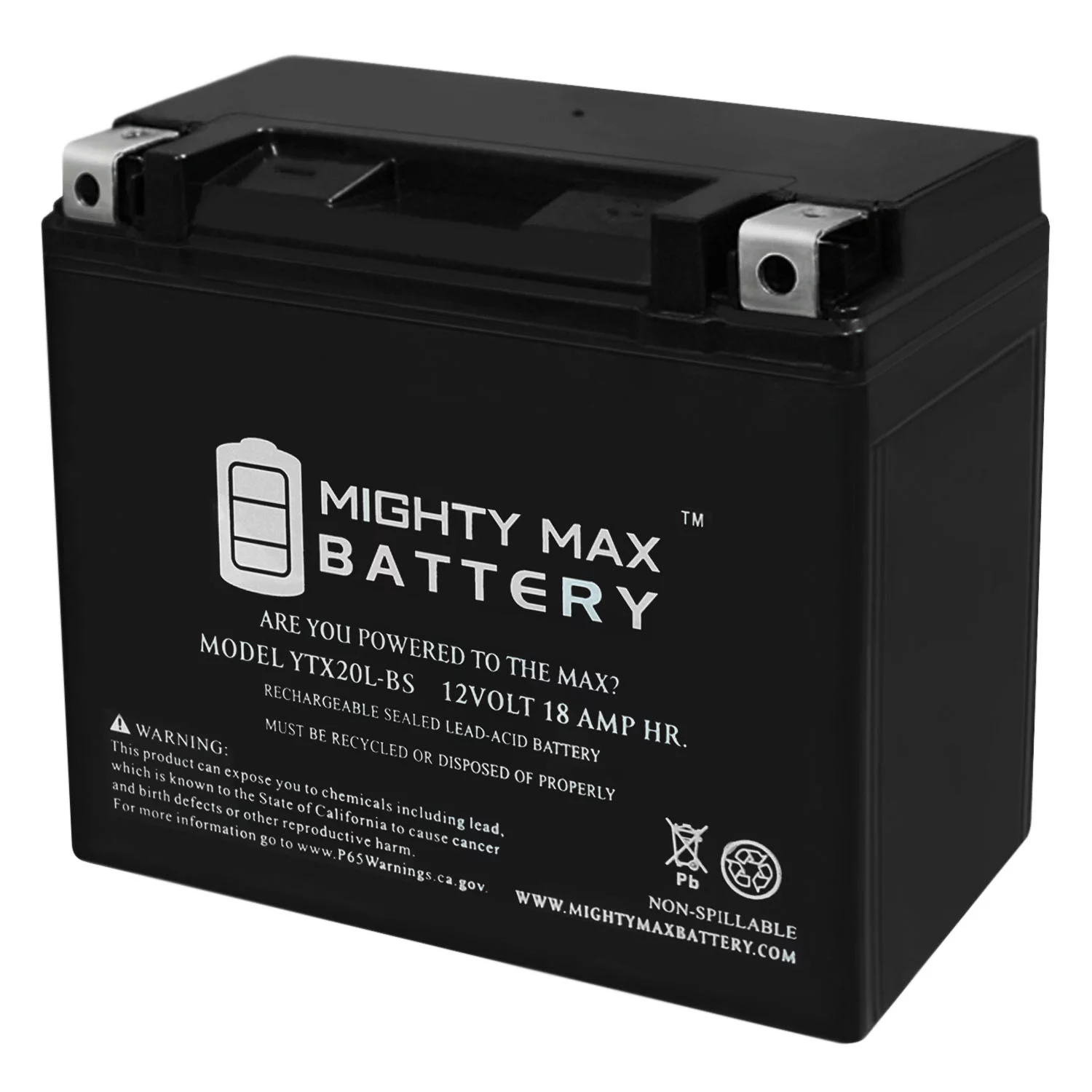 YTX20L-BS Battery Replacement for ACDelco ATX20LBS