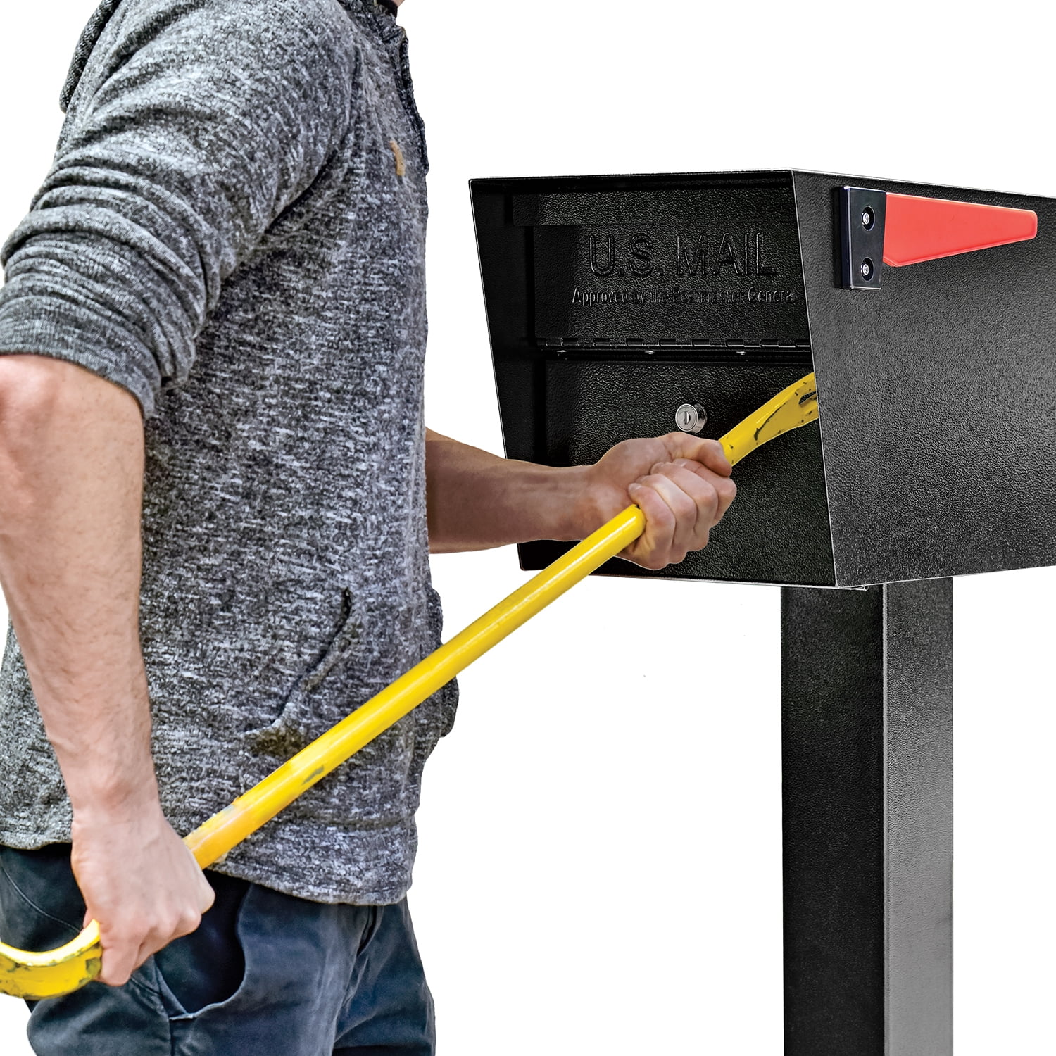 Mail Boss Mail Manager Locking Large Mailbox, Black / Granite