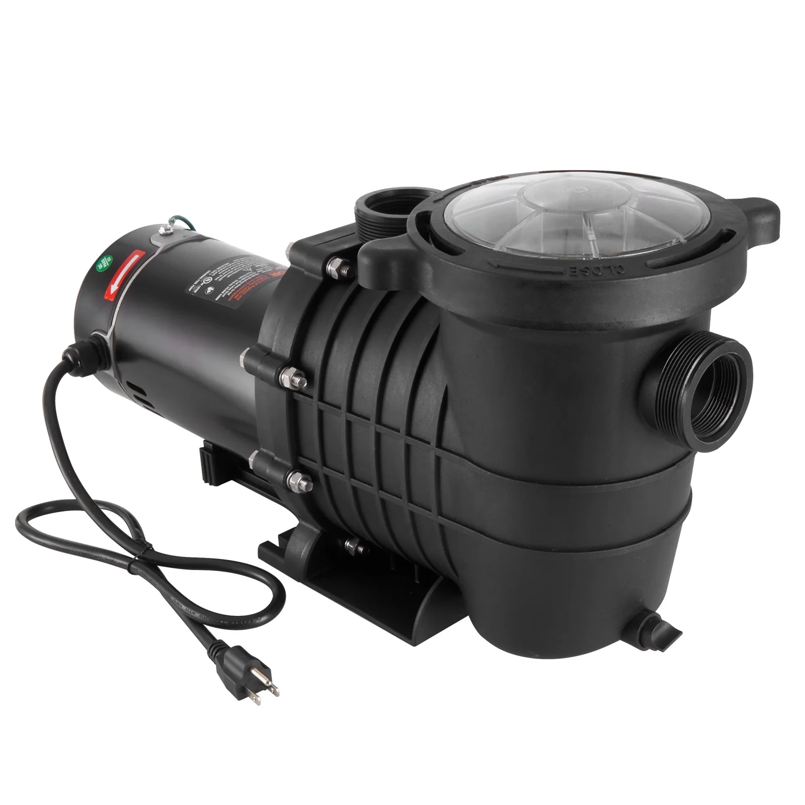 SKYSHALO 80 GPM Single Speed Above Ground Pool Pump 1 HP 110 V / 240 V