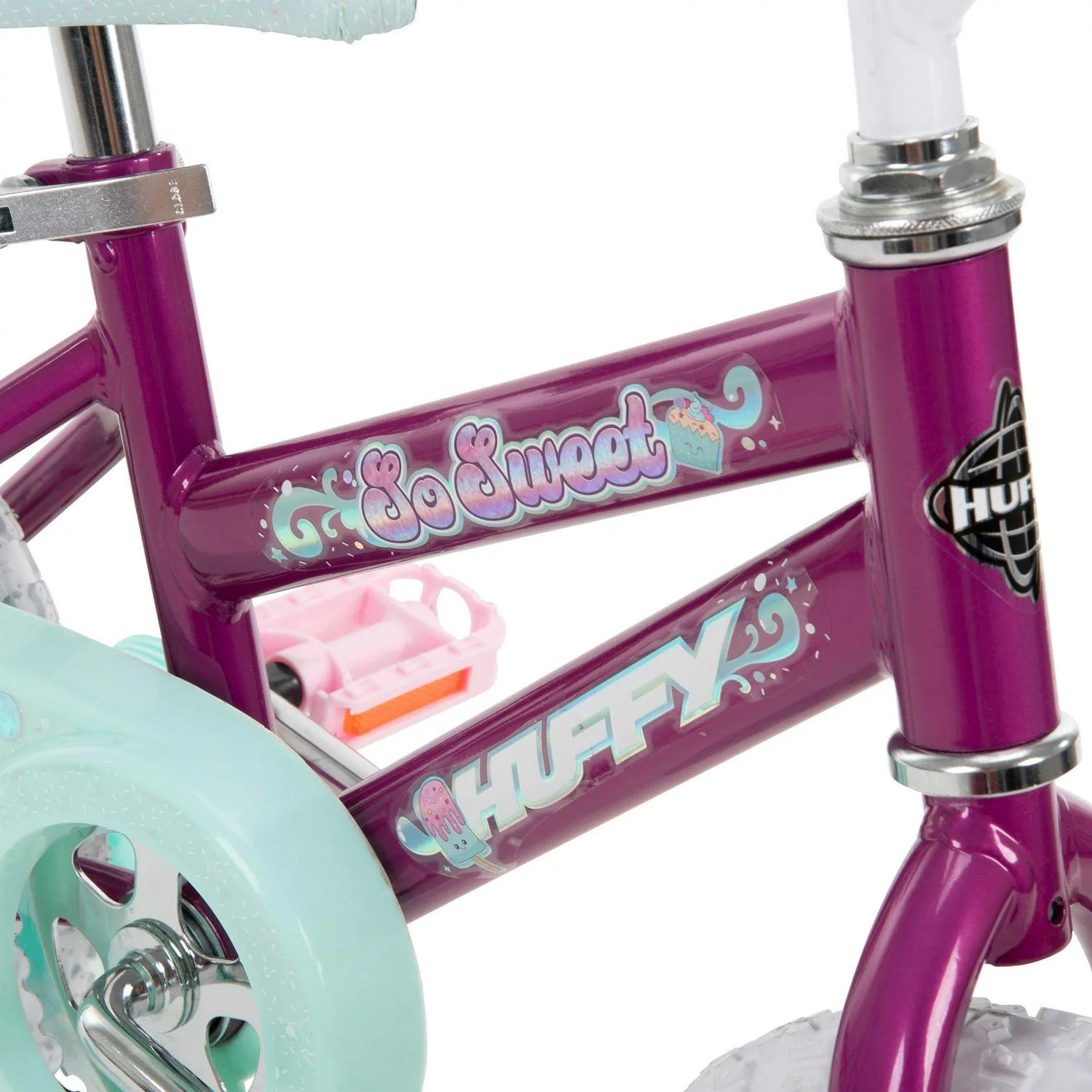 Huffy Girls' 12 in. So Sweet Bike, 1 Speed, Magenta
