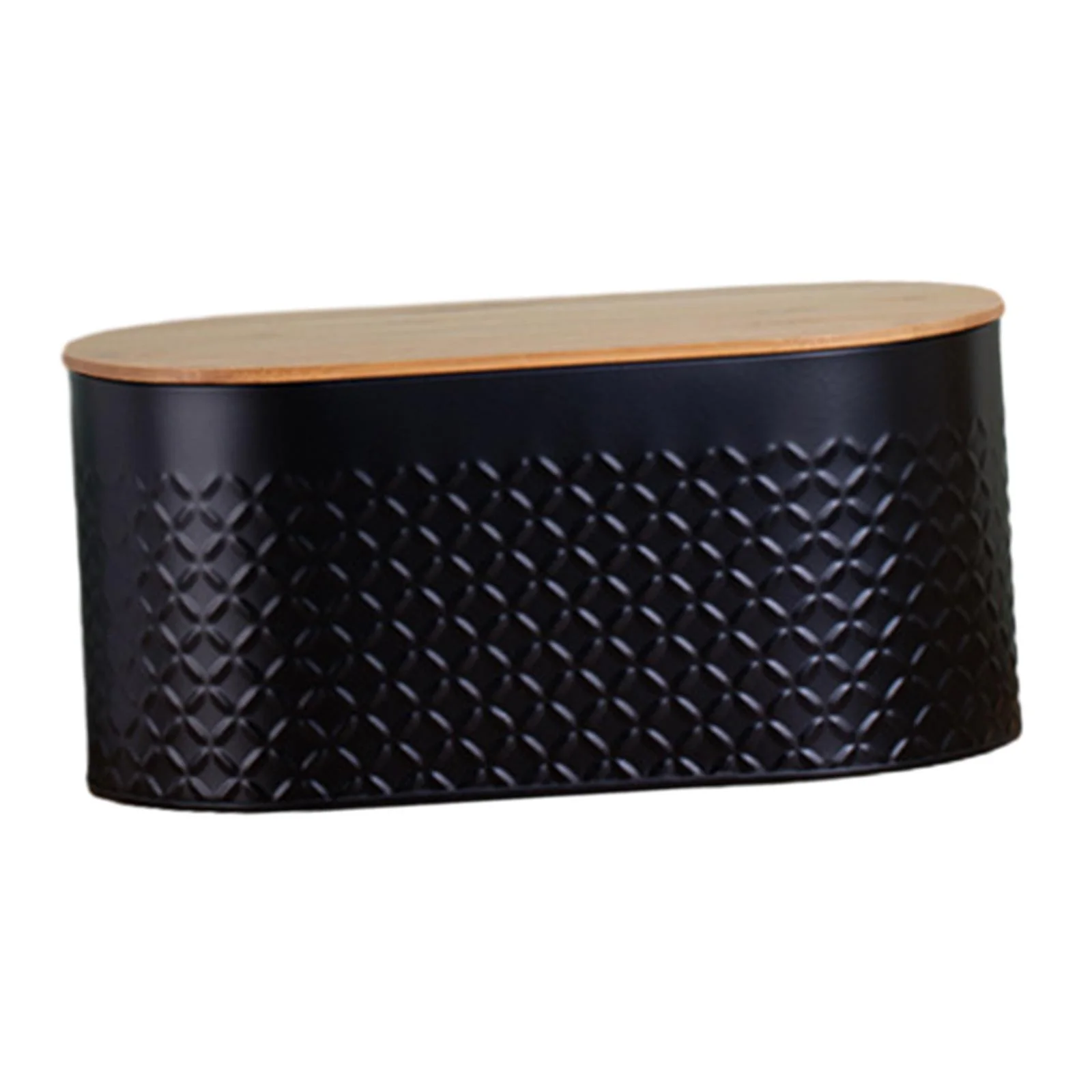 kowaku Metal Bread Box Bin Counter Bread Box Bread Storage Container Bread Bin for Home Kitchen Counter Coffee Shop Cookies Heighten black