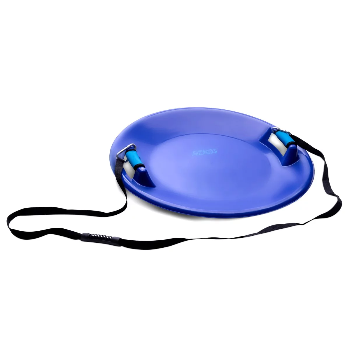 Machrus Frost Rush Saucer Sled with Foam Grips and Uphill Pull Cord Straps - Large Arctic Winter Snow Sled with Handles for Toddler, Kids, and Adults