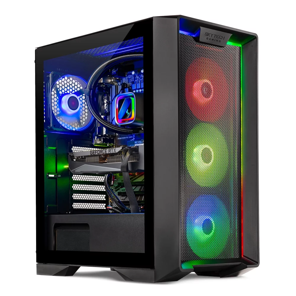Skytech Nebula Gaming PC, AMD Ryzen 7 5700X, NVIDIA Rtx 3060, 1TB SSD, 16GB Ram, Windows 11