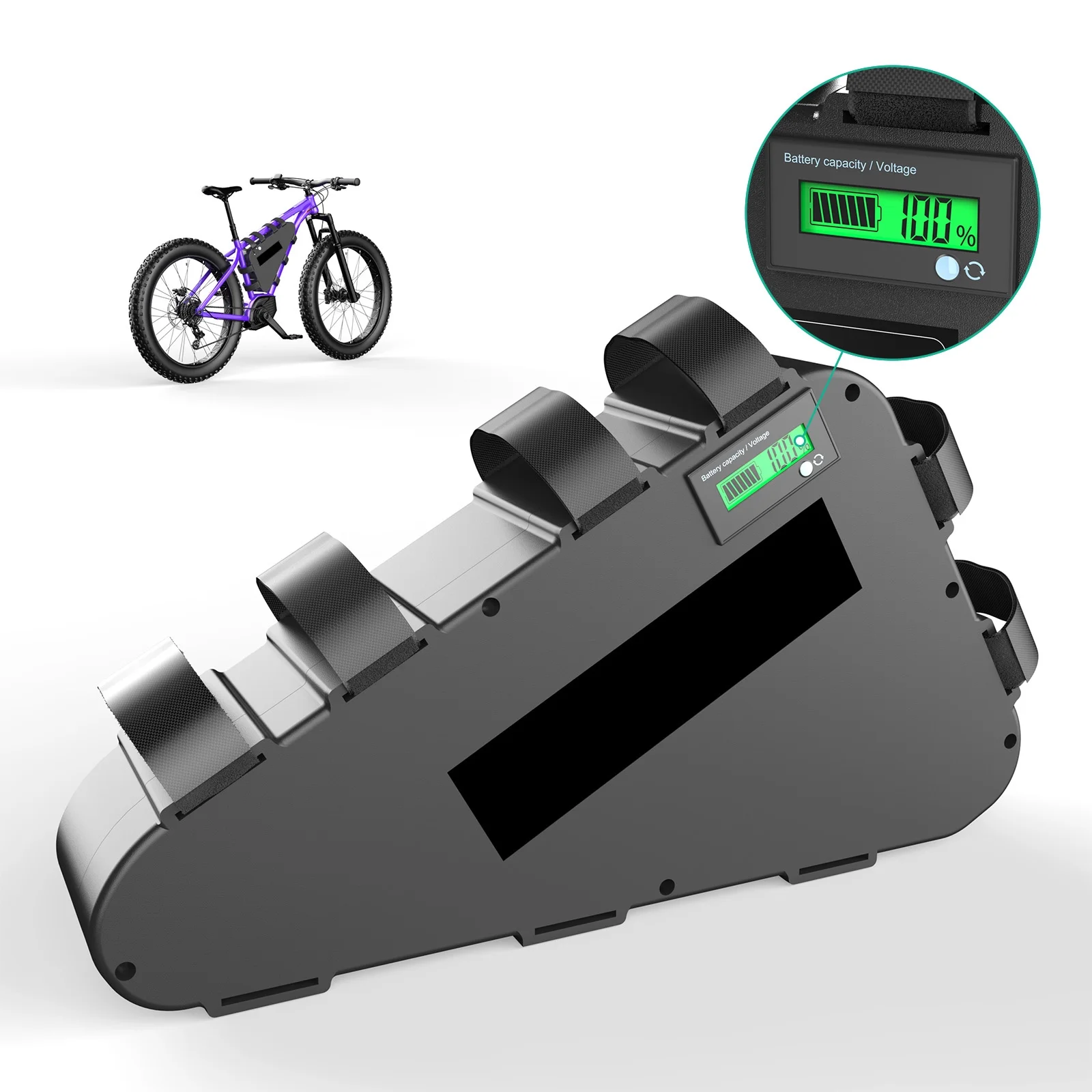 BVSLTUK 52V  Ebike Battery 28.8AH Lithium Battery Pack for 500W-2000W Bafang Aw Ancheer Voilamart and Other Motors Electric Bicycle Battery.