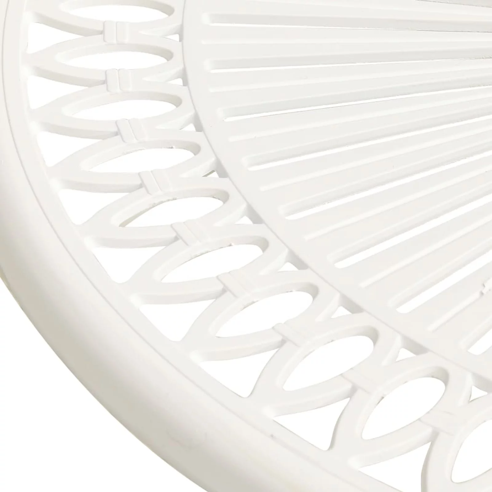 Tomshoo Patio Table White 24.4