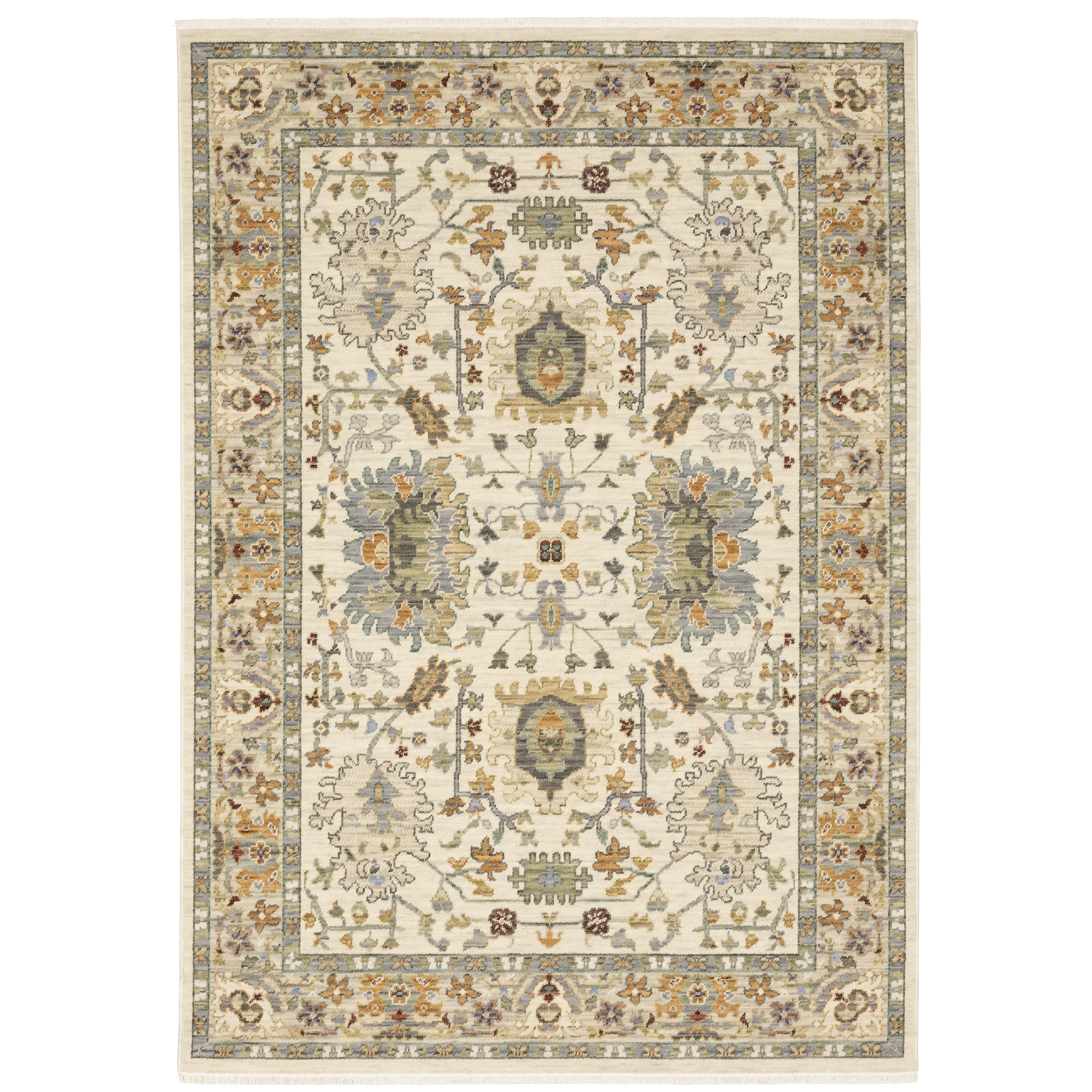 Style Haven Lawson Traditional Persian Indoor Area Rug Grey/ Multi - 2' x 3'