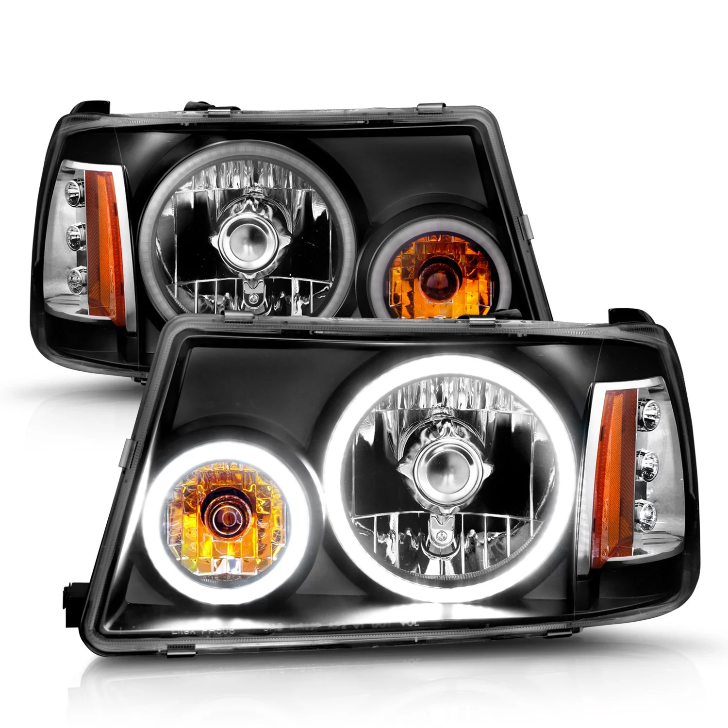 ANZO USA 111152 Crystal Headlight Set w/Halo Fits select: 2001-2011 FORD RANGER
