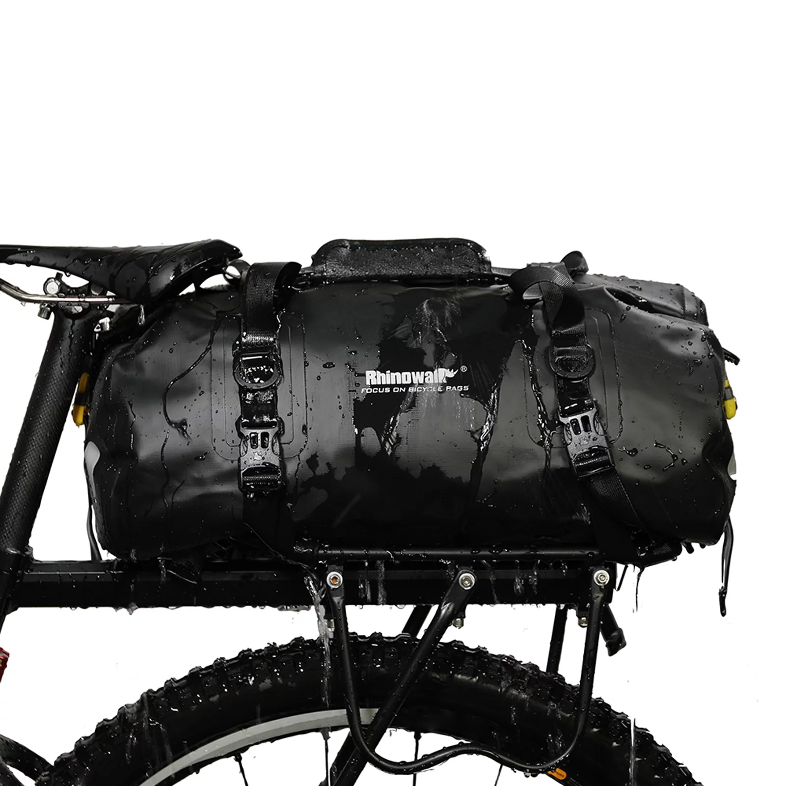 Rhinowalk 20L Waterproof Duffel Bag, Multifunctional Cycling Rear Seat Trunk Bag, Bike Rack Pannier for Boating and Traveling