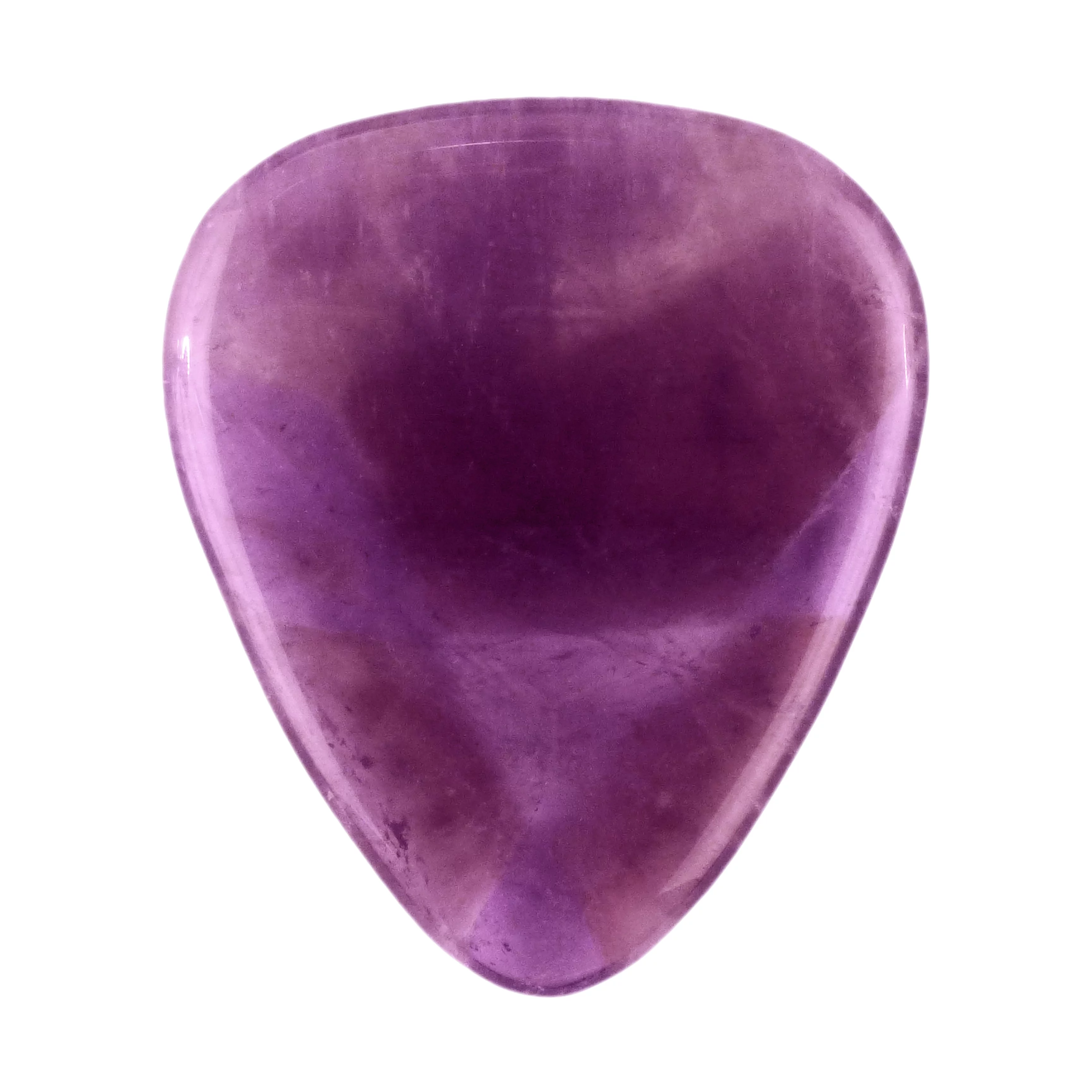 Exotic Plectrums - Amethyst Stone Guitar Or Bass Pick - 3.0 mm Ultra Heavy Gauge - 351 Shape - Specialty Handmade Gemstone Exotic Plectrum - 3 Pack