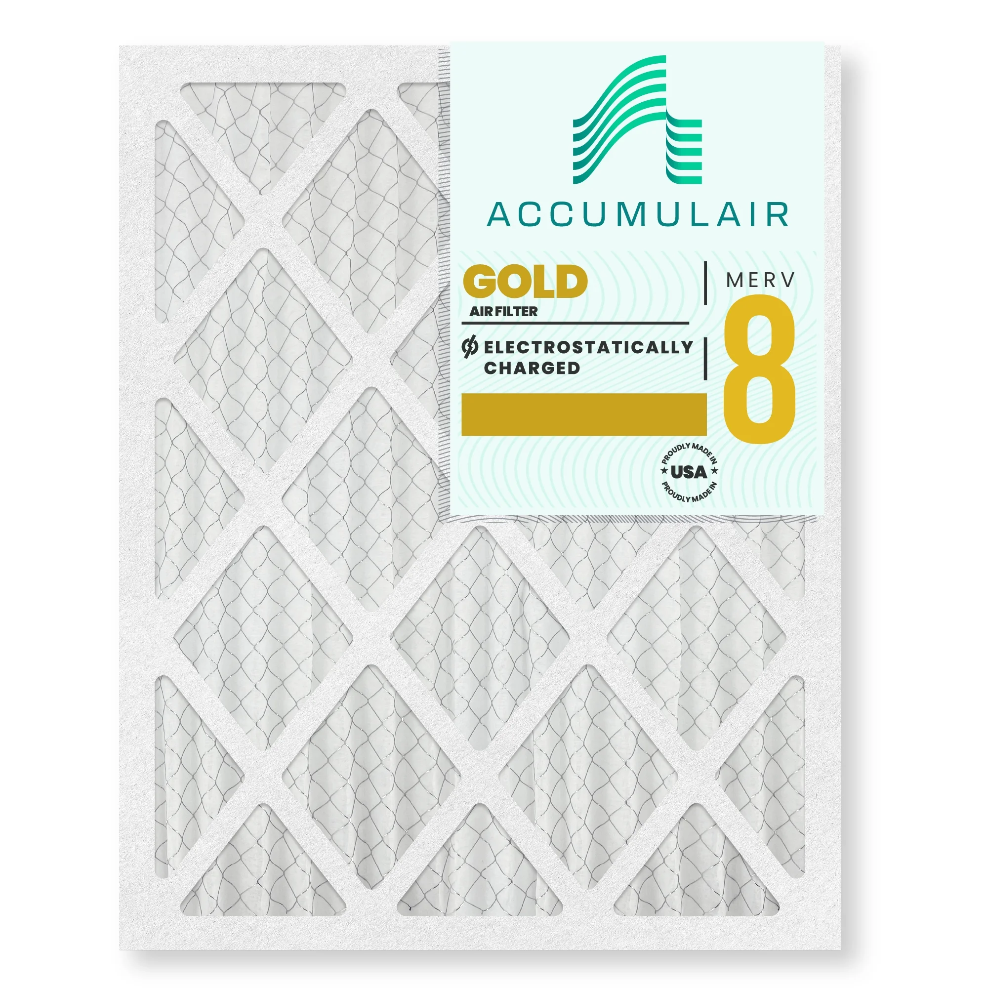 Accumulair Gold 16x25x4 MERV 8 Air Filter (4 Pack)
