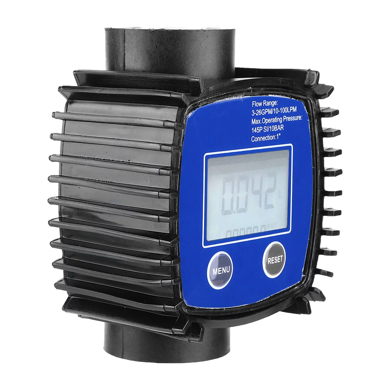 VIFER Flow Meter Digital Water Diesel Flow Meter High Accuracy Water Diesel Flowmeter 1in Internal Thread
