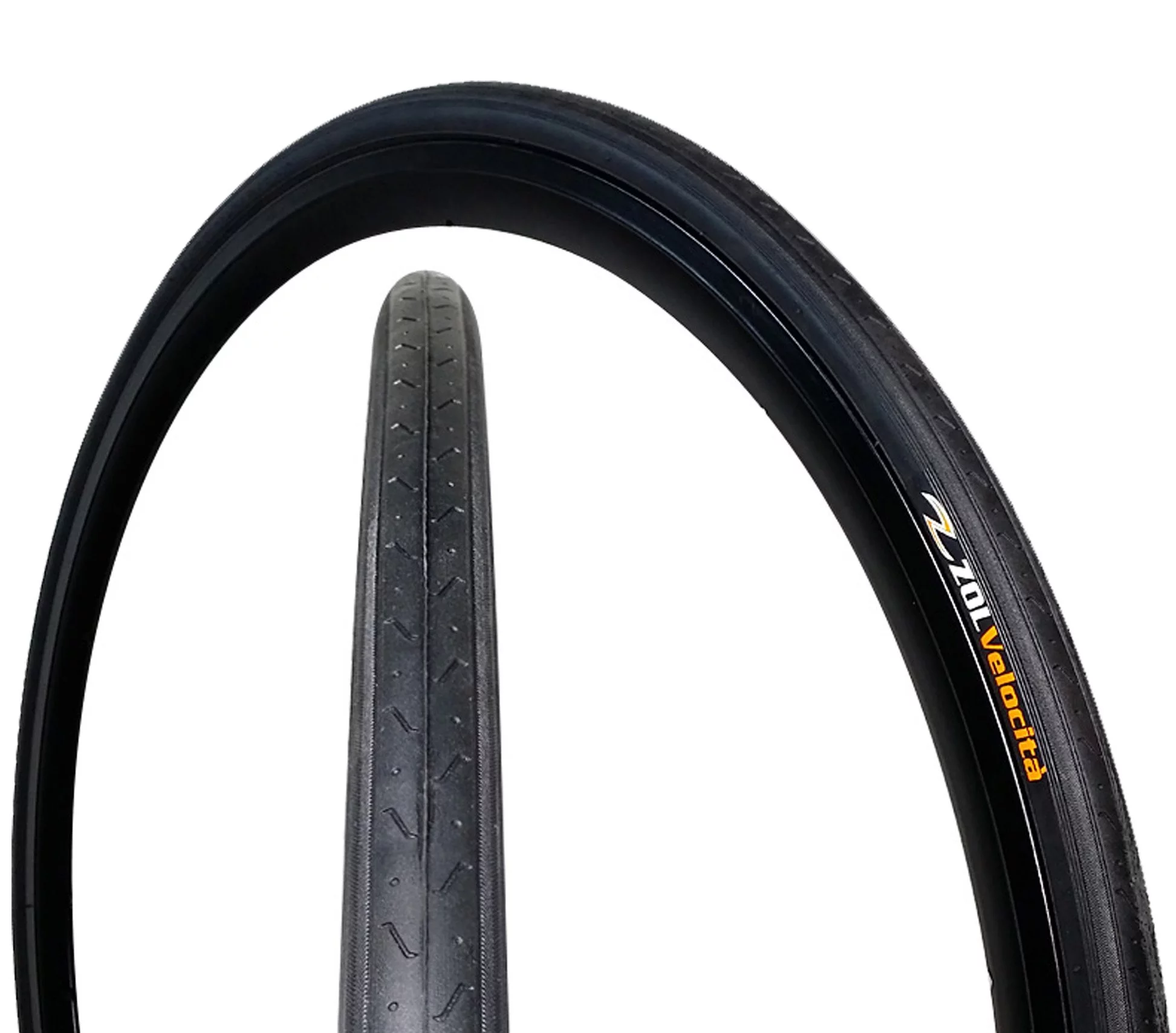 Zol Bundle Pack Z1179 Road Bike Bicycle Tire and Tube 700x23C, Presta/French 48 mm Valve