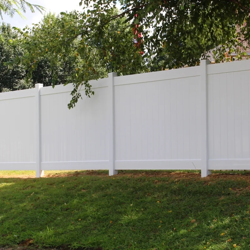 MADETEC Privacy Fence Panels 6ft.H x 6ft.W WHITE Vinyl Full set of 2 Pcs