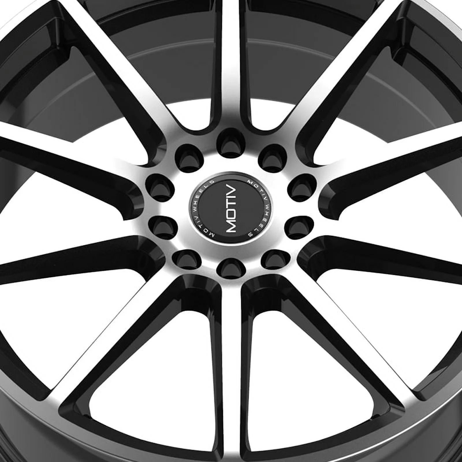 17x7.5 Motiv 431MB Elicit Gloss Black Machined Face Wheel 5x108/5x112 (40mm)