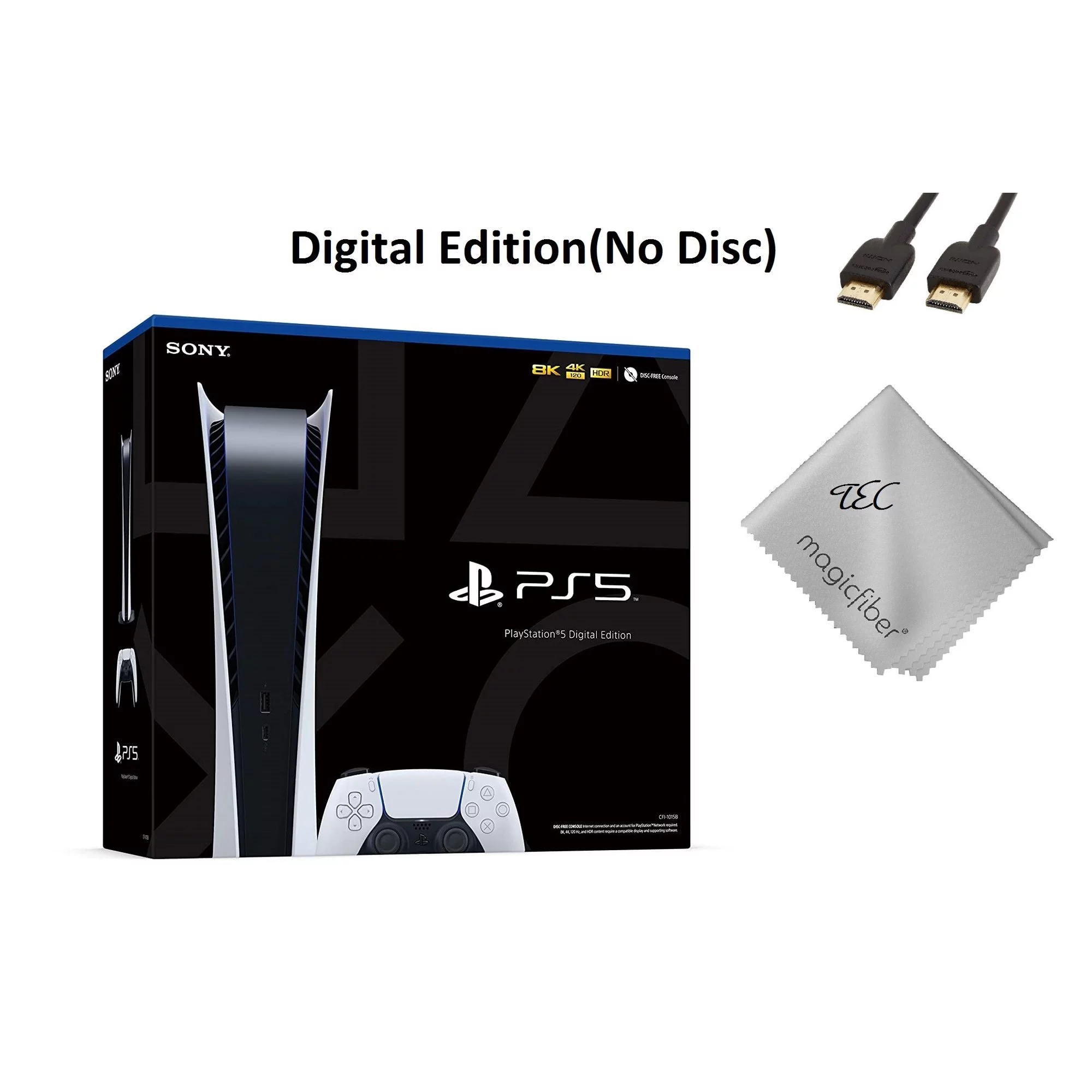TEC Refurbished Sony PlayStation_PS5 Video Game Console (Digital Edition)- PlayStation - 5(Open_Box Condition)