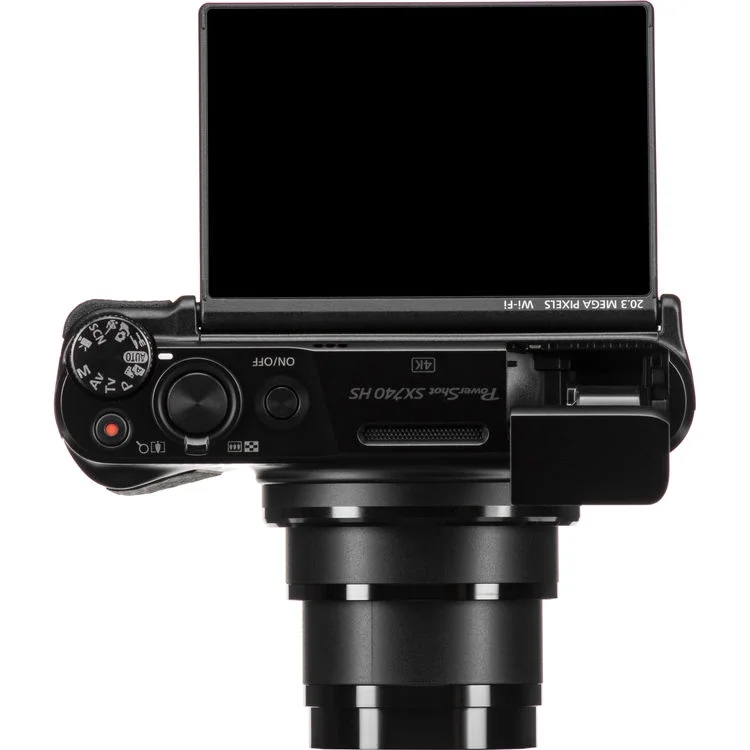 Canon PowerShot SX740 Bluetooth Wi-fi Digital Camera Black with Replacement Battery