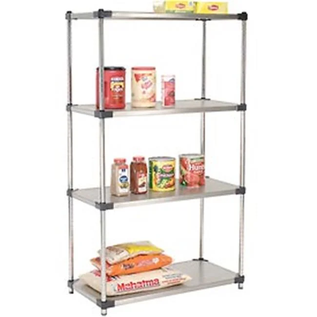 Nexel Stainless Steel Solid Shelving, 36