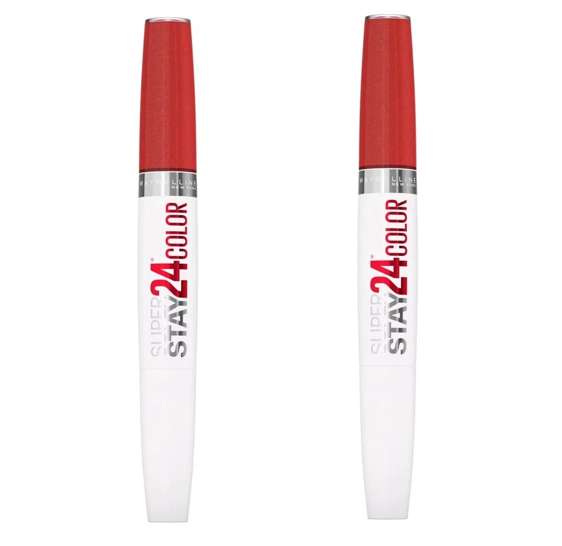 Pack of 2 Maybelline New York SuperStay 24 Color 2-Step Liquid Lipstick, Bronzed Dream 920
