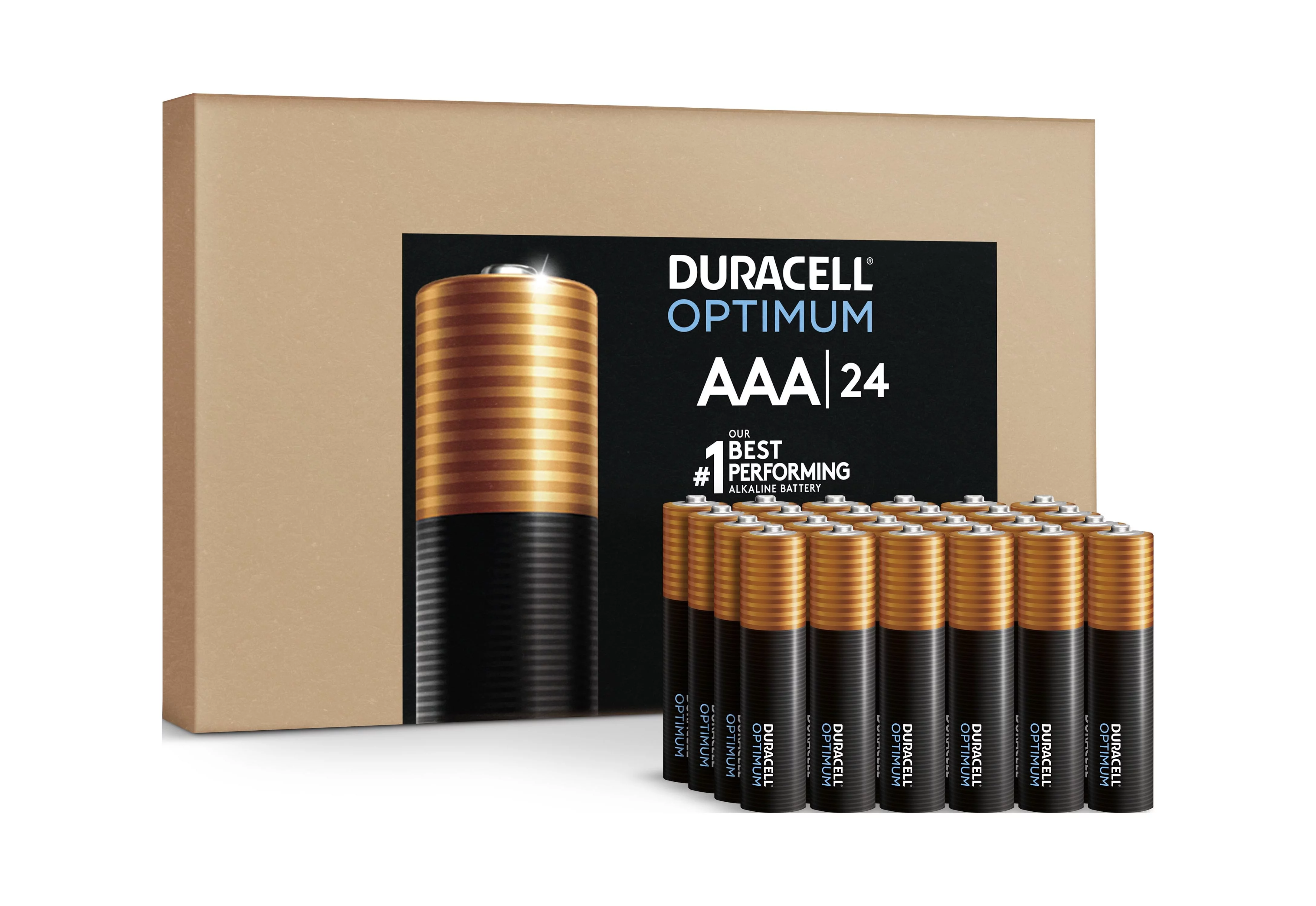 Duracell Optimum AAA Battery, Triple A Batteries SIOC, 24 Pack