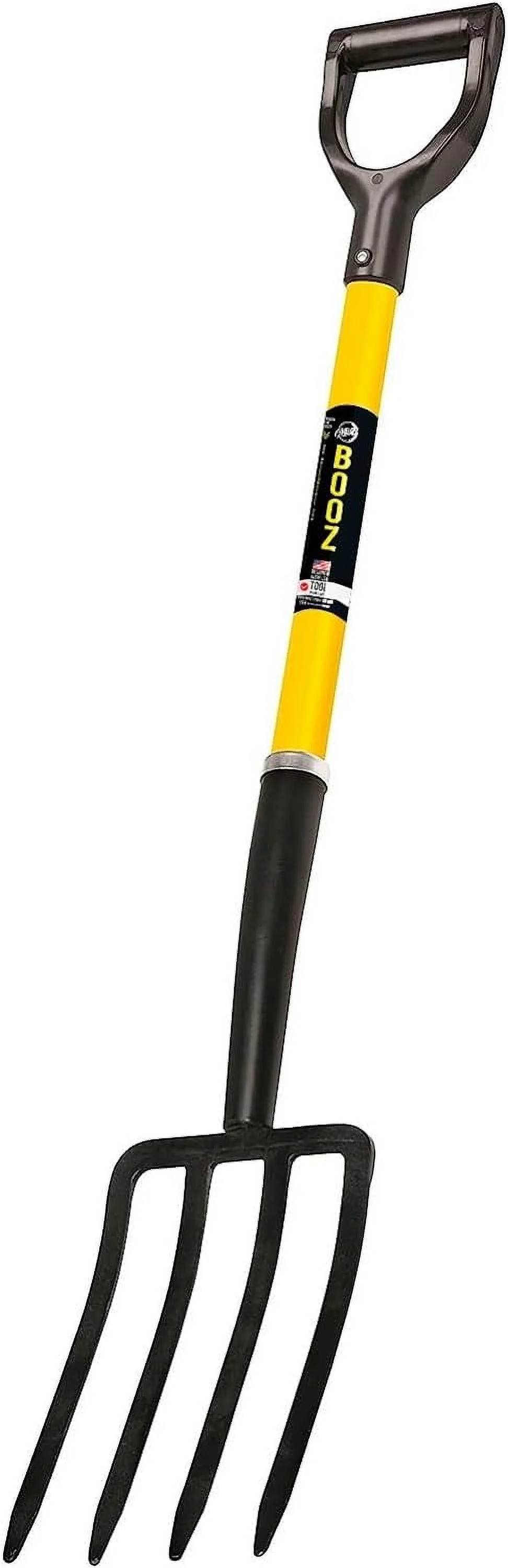 MWC 446699 4-Tine Pro Spading Digging Fork with Fiberglass D-Handle 30-Inch