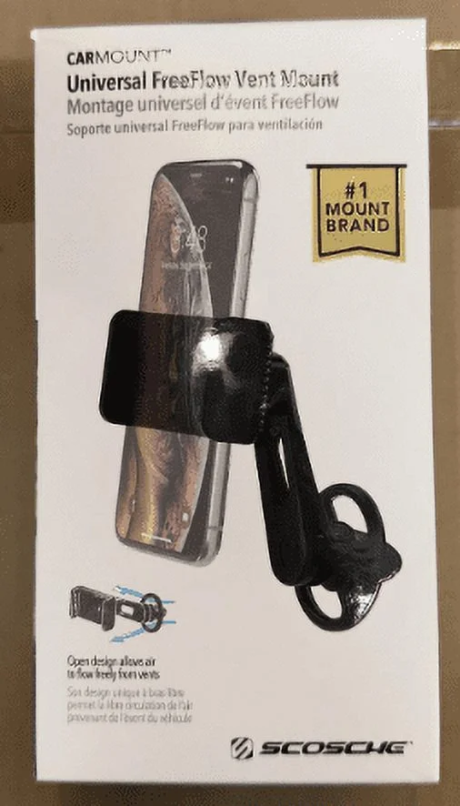 Scosche Universal FreeFlow Car Vent Mount Device Holder Non-Magnetic Adjust