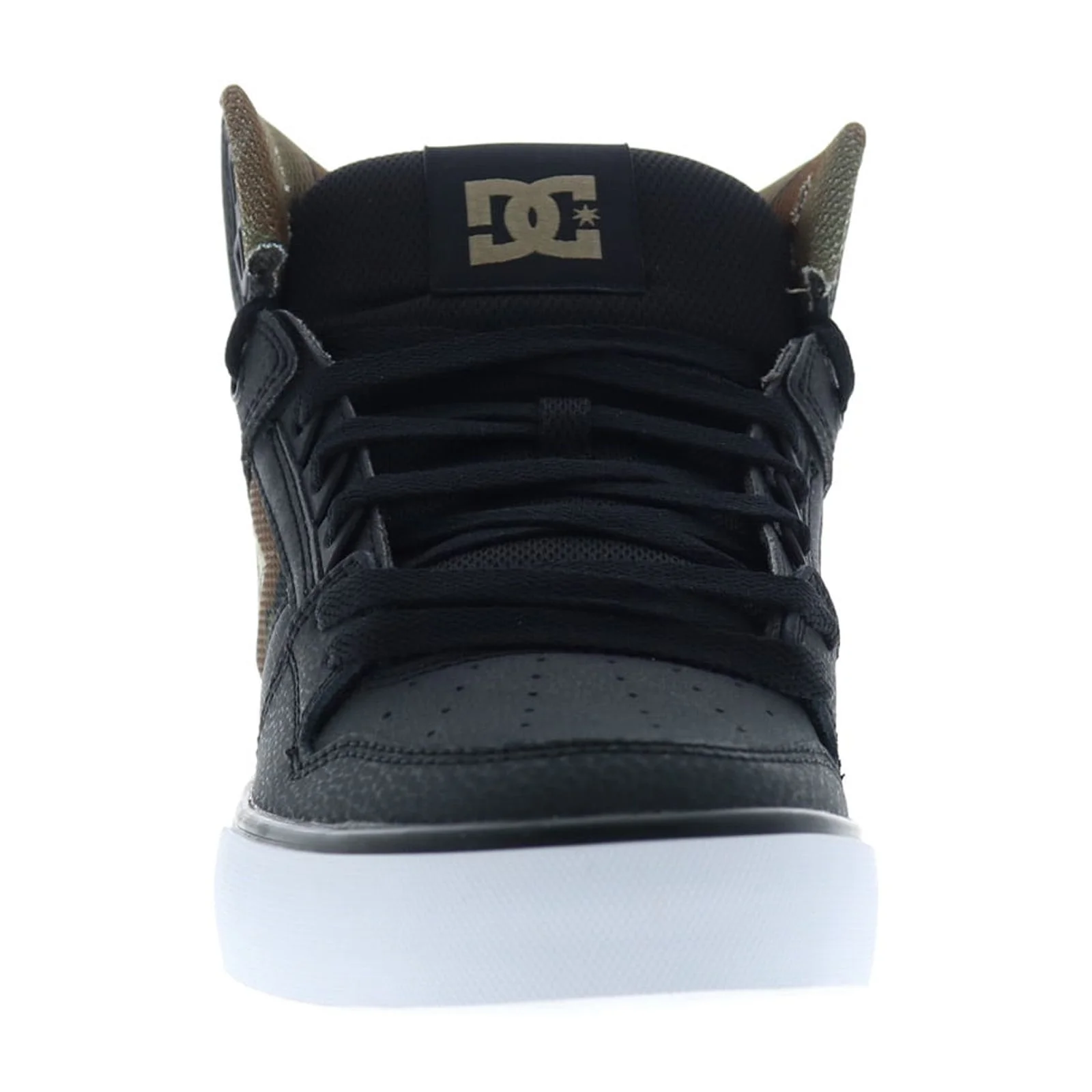 DC Men's Pure High-Top Shoes - Black/Black/Green - 10.5