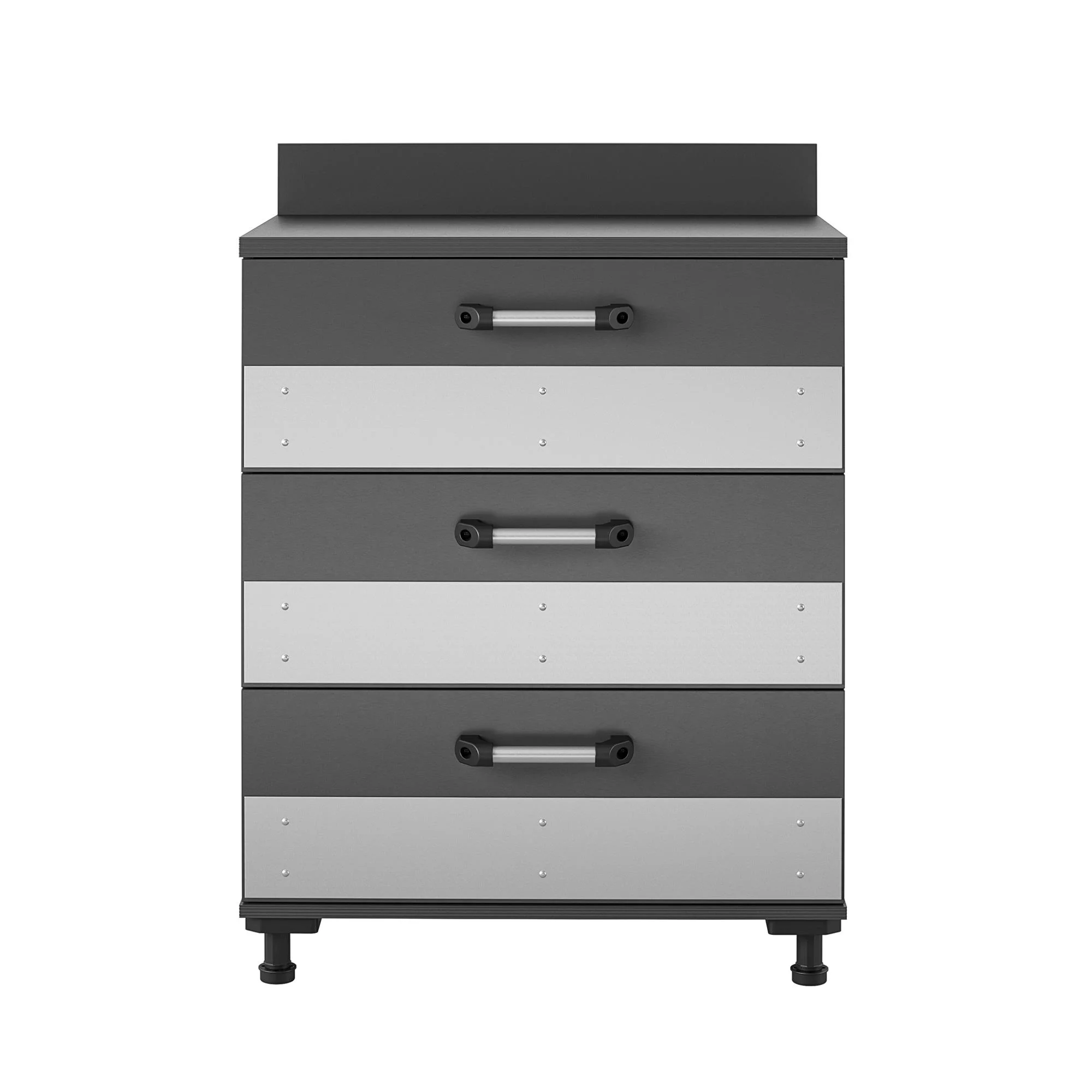 Systembuild Evolution Boss 3 Drawer Storage Cabinet, Gray