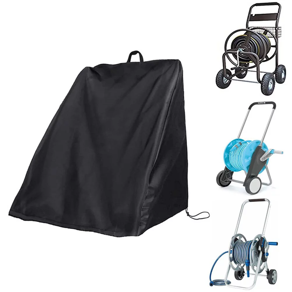 Garden Hose Reel Cart Cover - Waterproof Heavy Duty 210D Water Hose Reel Cart Cover for Outdoor Lawn Patio Accessories