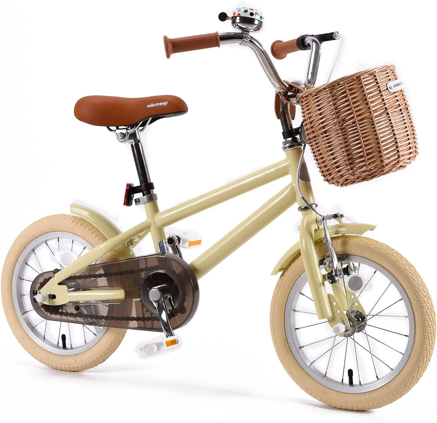 YUMIAO Toddler Bike, Bicycle for Kids 3-5 Year with Removable Training Wheels, Bell, Kickstand, Basket, 16 inch, Birthday Gift for 4 Year Old Little Girl, Pink