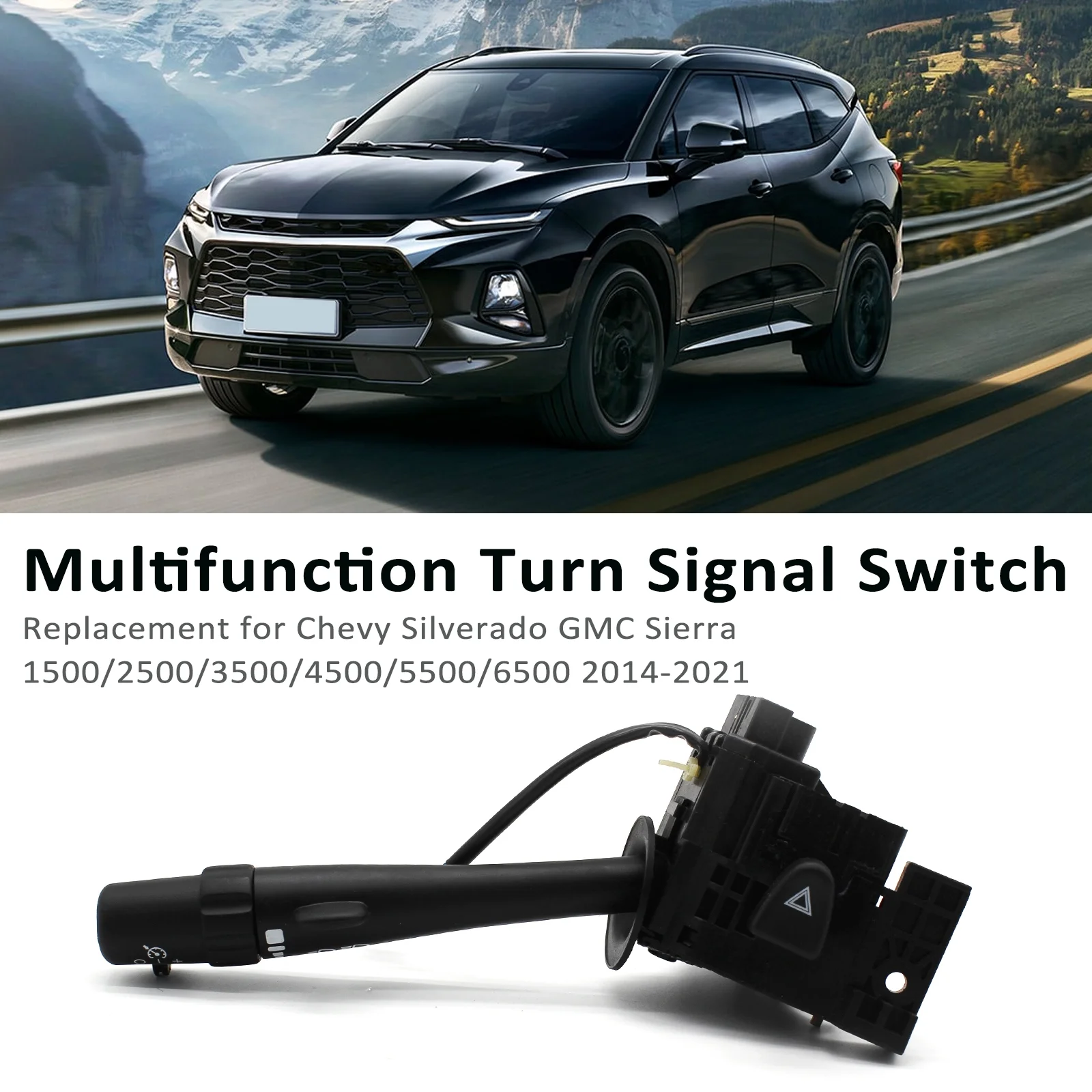 Spirastell Dimmer,4500/ 5500/ 6500 Silverado Sierra 1500/ Dimmer Turn Lever Wiper Dimmer Turn Switch Wiper Dimmer 2014-2021 629-00403 12450067 5500/ 6500 2014-2021 Lever Switch Chevy