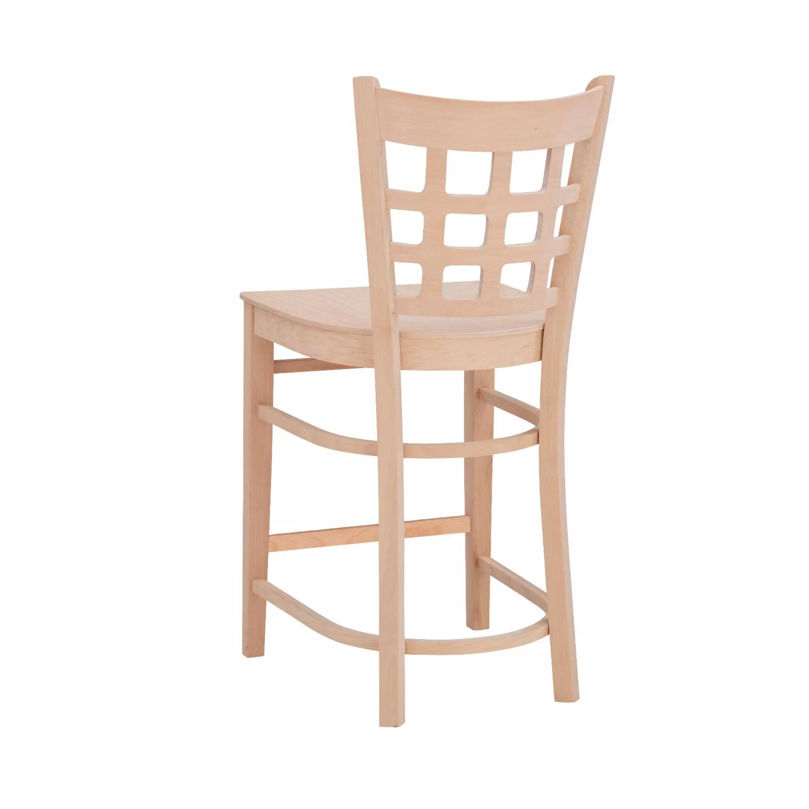 Linon Lola 24 in. Counter Stool - Unfinished - Set of 2