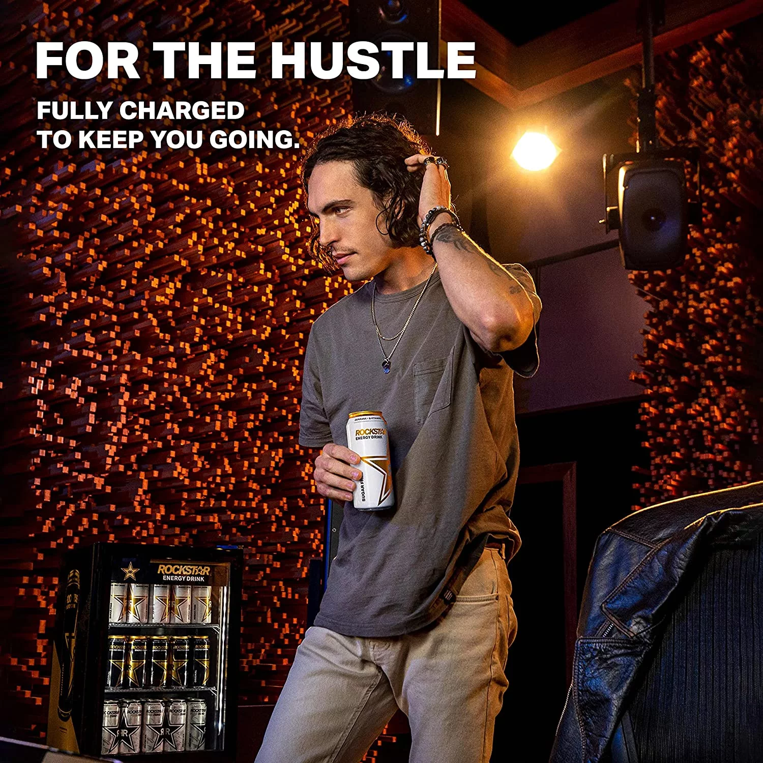 Rockstar Pure Zero Sugar Tangerine Mango Guava Strawberry Energy Drink 16 oz Can