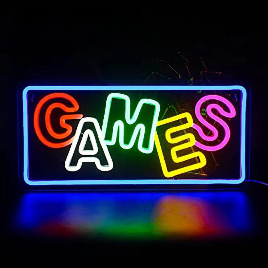 WX&YH Games LED Neon Light Signs USB Power for Bedroom Home Men's Cave Bar Wedding Party Decoration