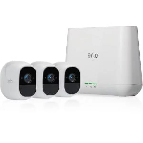 Arlo Pro 2 - 3 Wire-Free Camera 1080P HD Smart Security System (VMS4330P-100NAS) Motion Detection, Night Vision, Indoor/Outdoor, Two-Way Audio