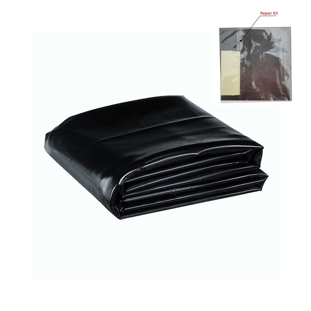 EQCOTWEA 20'*20' Pond Waterproof Liner Thickness 0.5mm Geomembrane Flexible Water Garden Fish Pond Liner HDPE