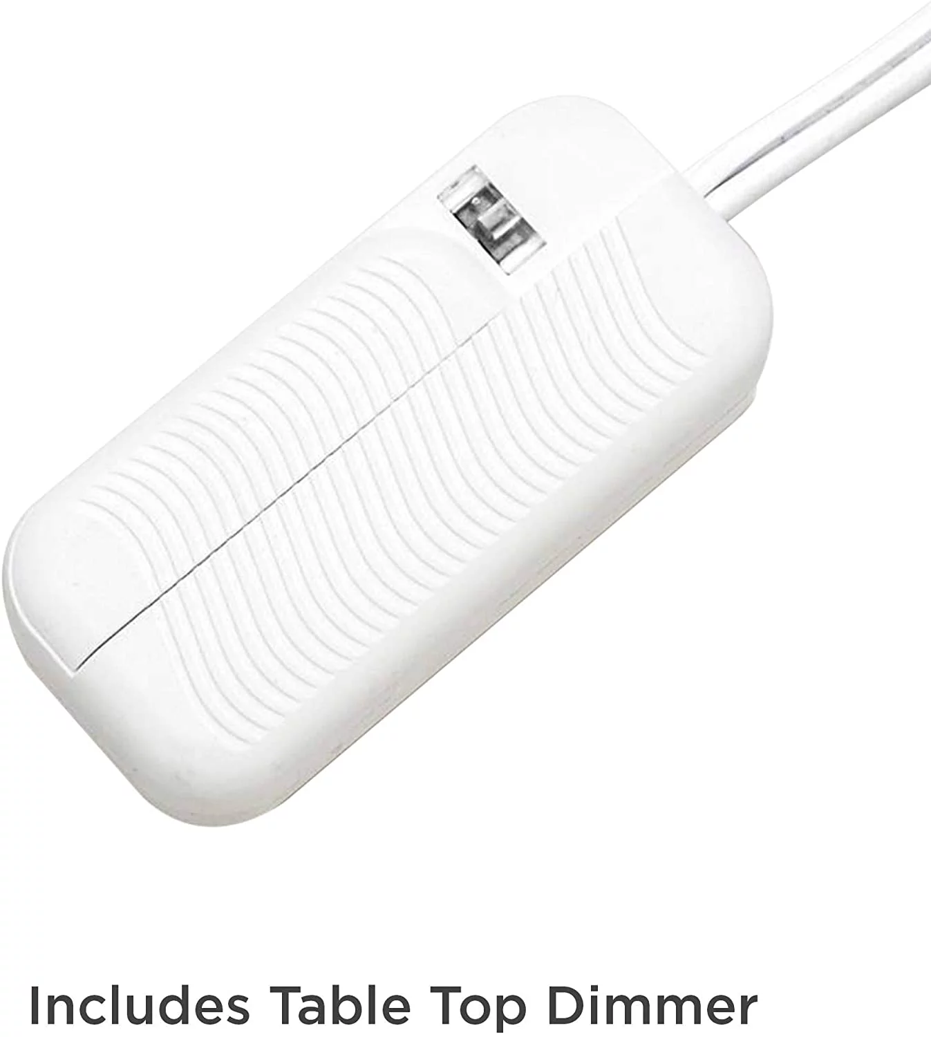 JYHOME Lighting Courtney 28 1/2" Tall Modern End Table Lamp Night Light Table Top Dimmer Gray Brushed Nickel Finish Glass Metal Single White Shade Living Room Bedroom Bedside Nightsta