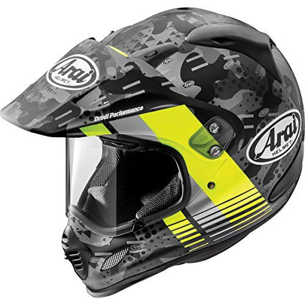 Arai XD-4 Cover Dual Sport Motorcycle Helmet (M2015) Frost Fluo Yellow SM