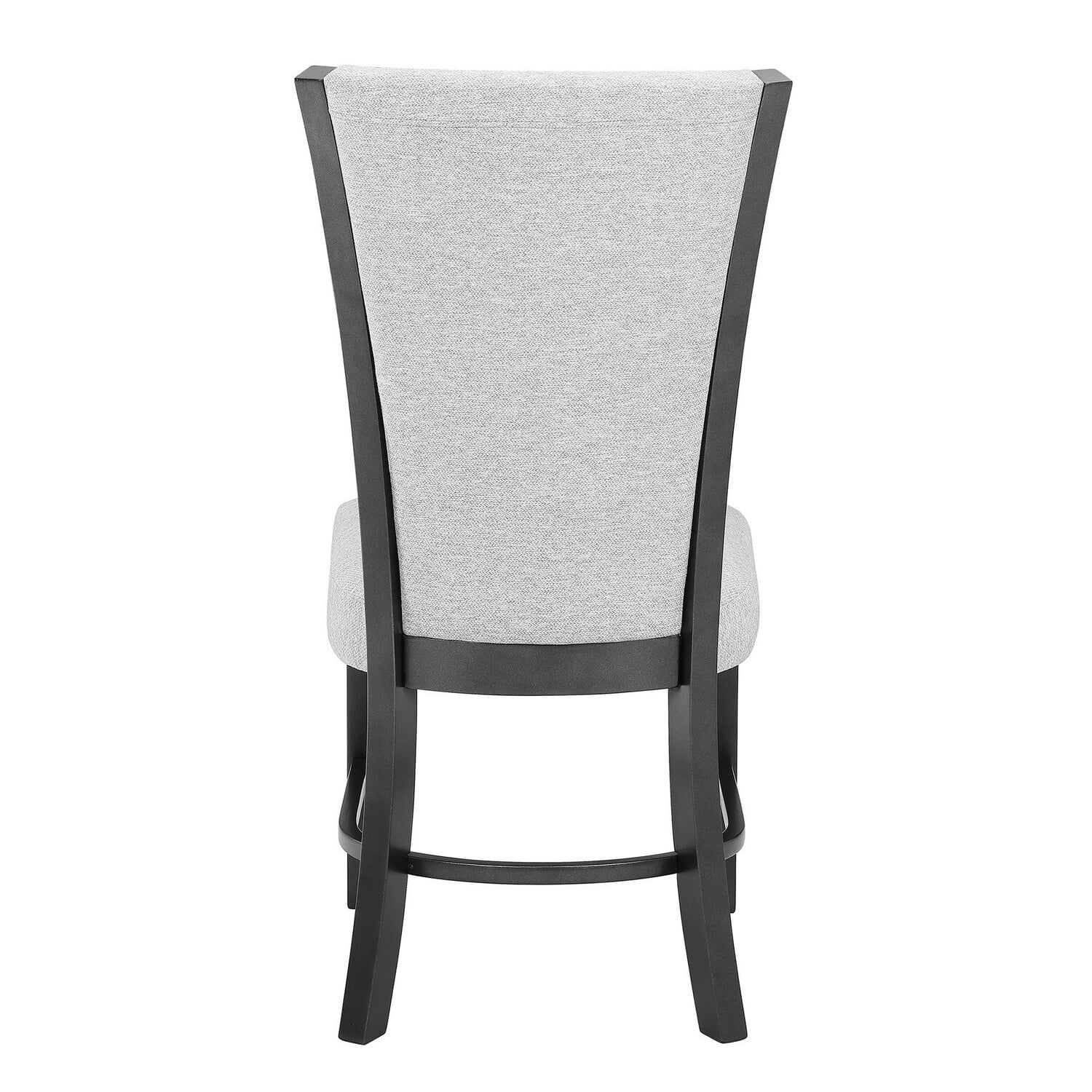 Benjara  23 in. Brandon Wood Frame Side Chair, Fabric Upholstery - White - Set of 2