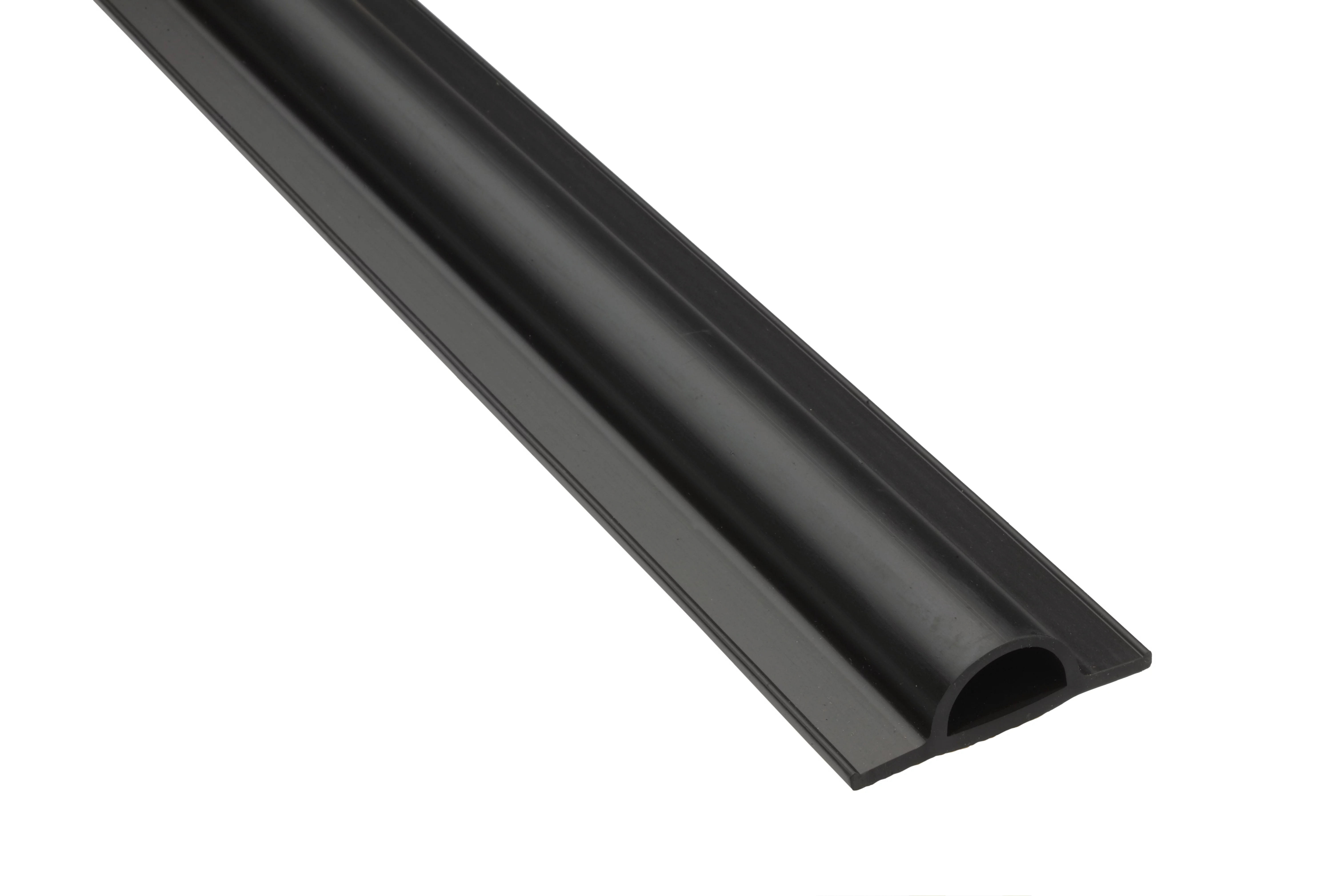 EasyFlex D-Shape Dock Edging, Black, 16 ft.