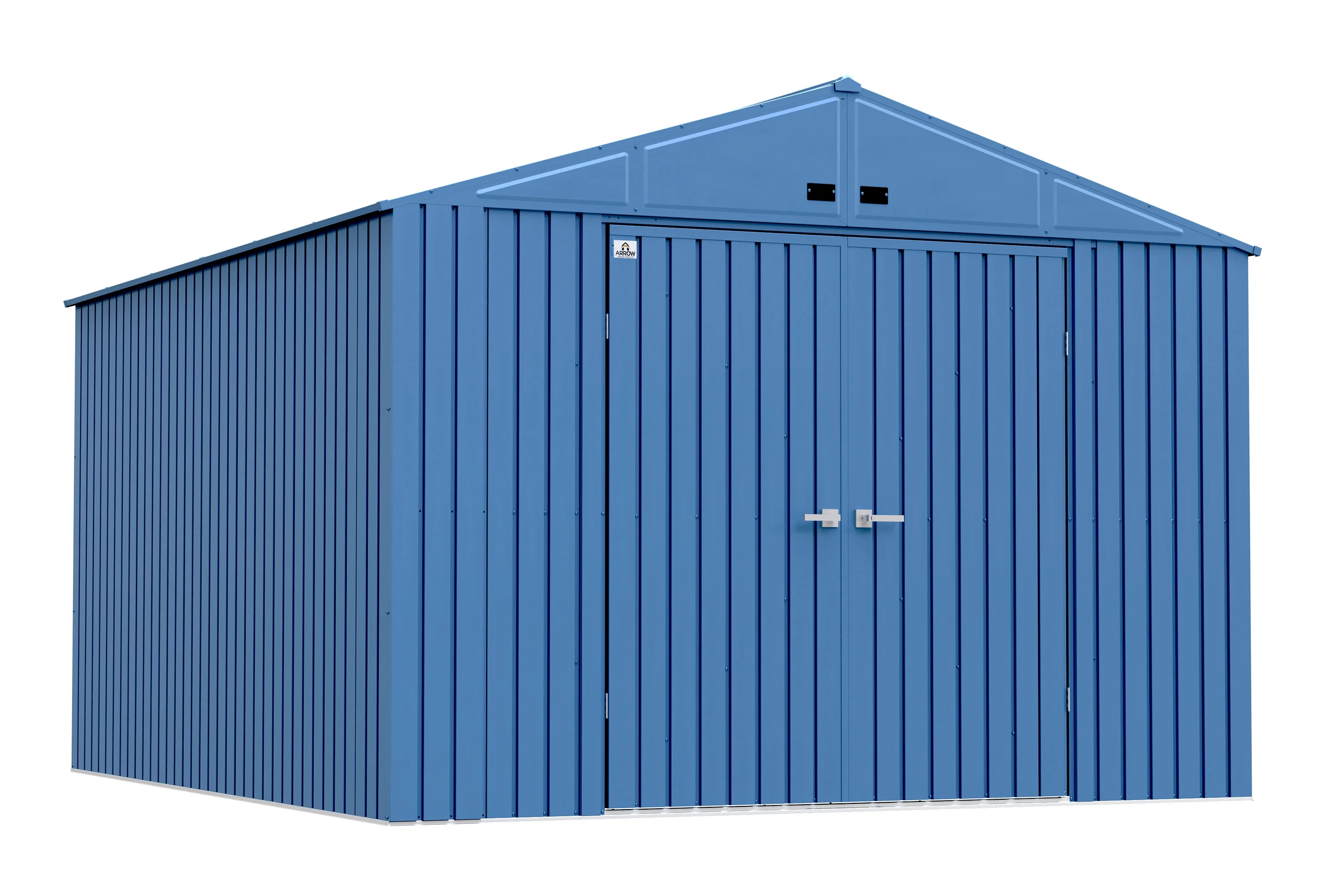 Arrow Elite Steel Storage Shed, 10x12, Blue Grey