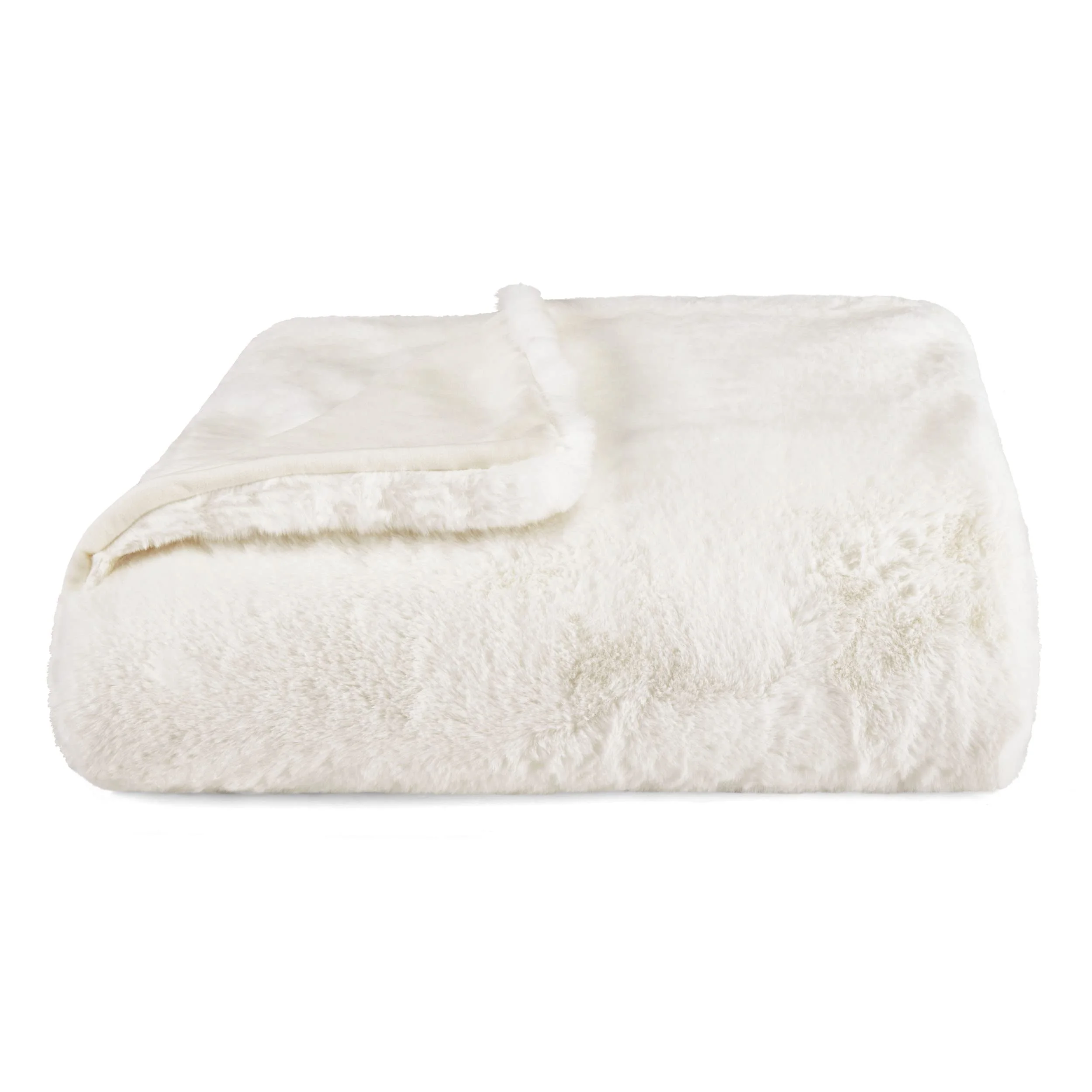 Vera Wang Lapin Faux Fur Throw Blanket, 50 X 60