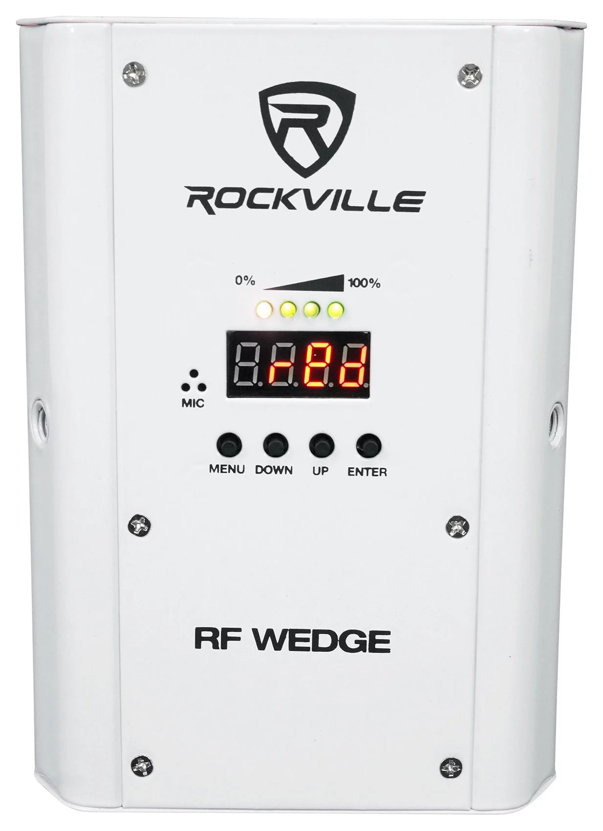 5 Rockville RF WEDGE WHITE RGBWA+UV Battery Wireless DMX DJ Up Lights+RF Remotes
