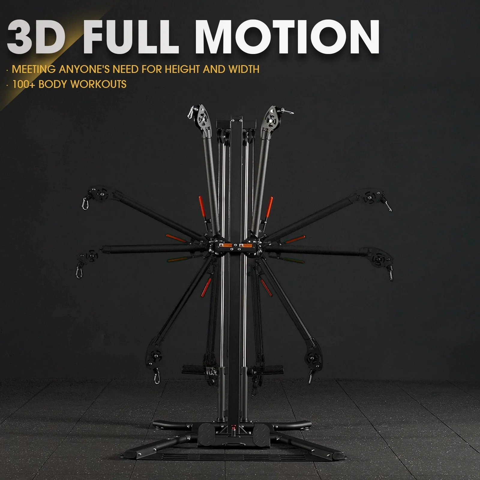 syedee Functional Trainer, Cable Crossover Machine with Dual Cable Cross with 900LBS Weight Capacity, 3D Full Motion for Cable Training