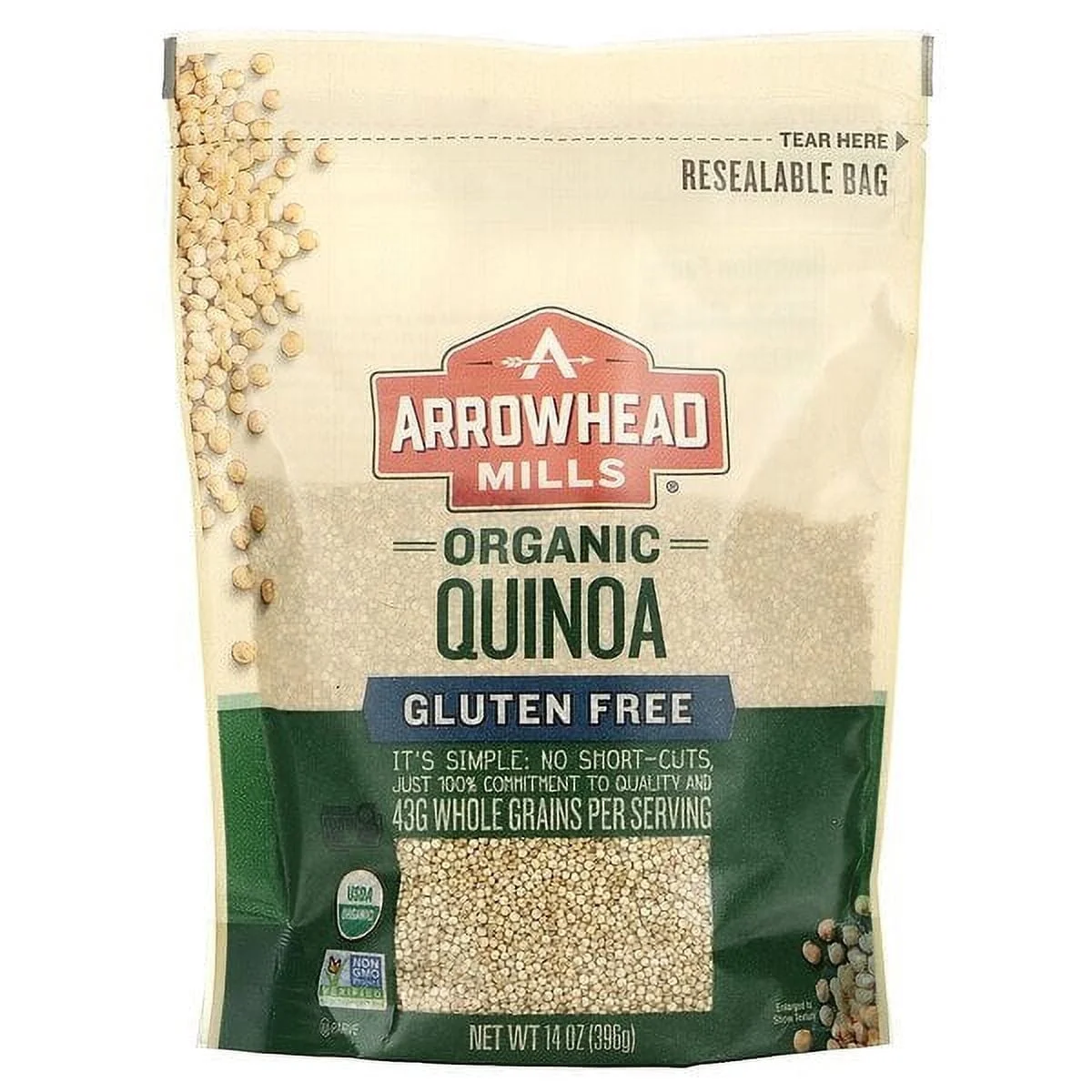 Arrowhead Mills, Organic Quinoa, 14 oz Pack of 3