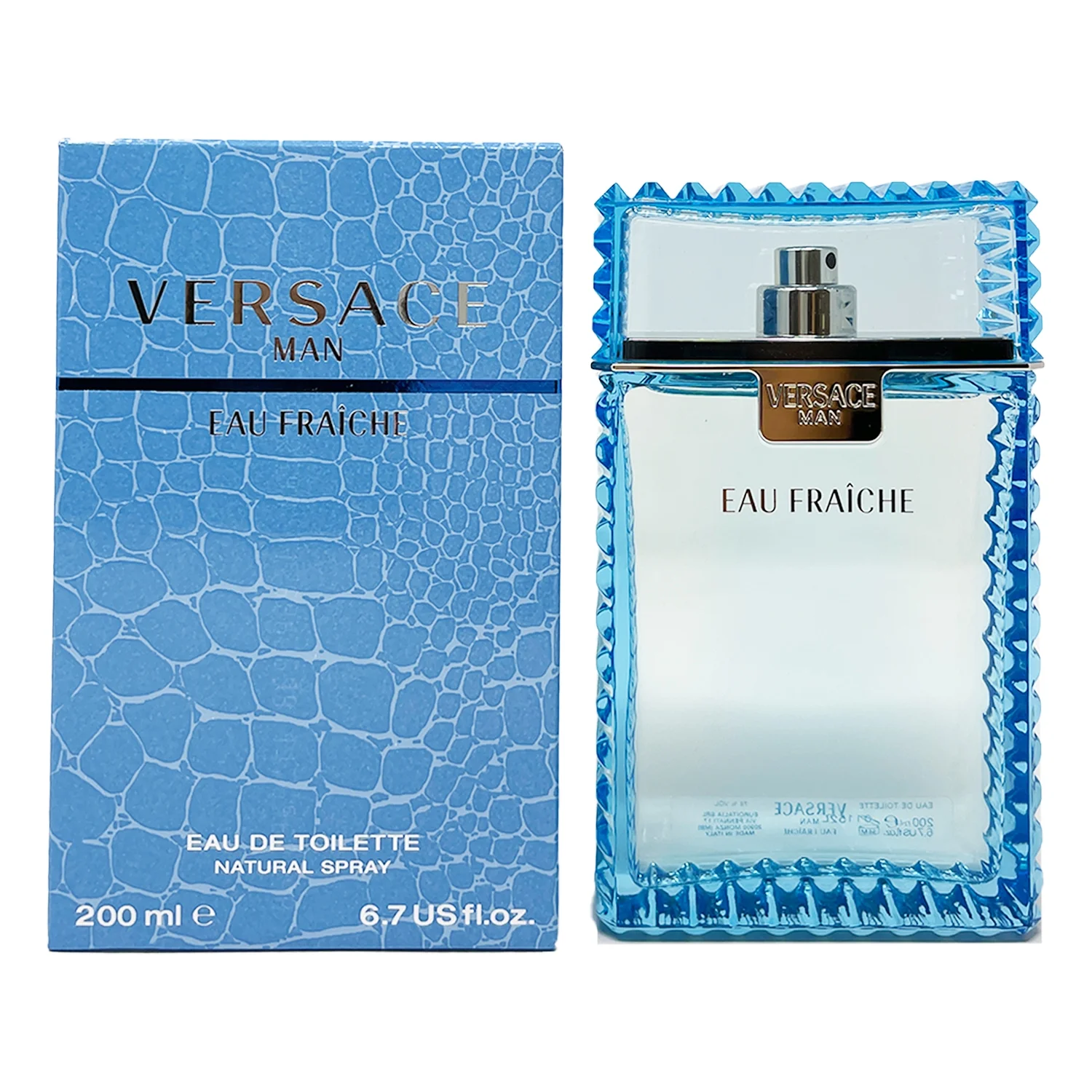 Men Eau Fraiche Eau De Toilette Spray (Blue) 6.7 oz by Versace