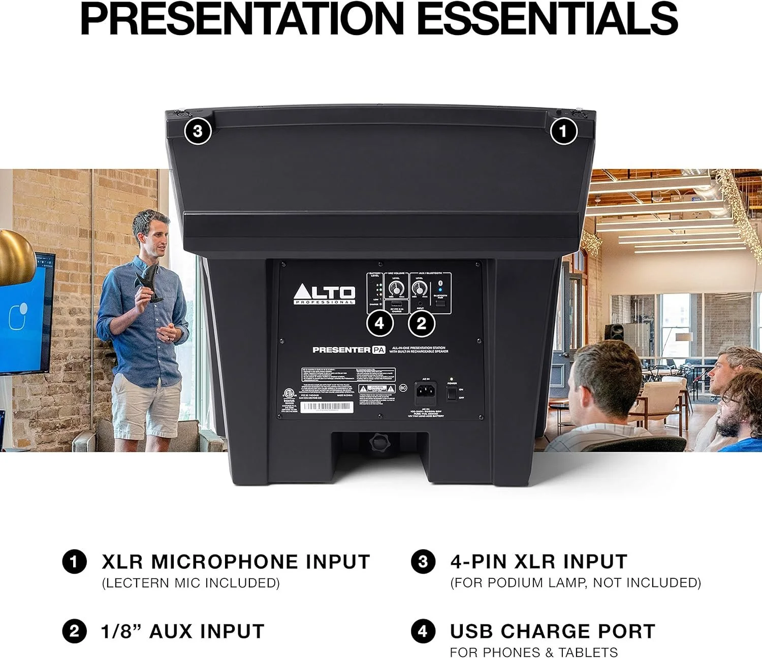Alto  Professional Presenter PA Portable Presentation Station